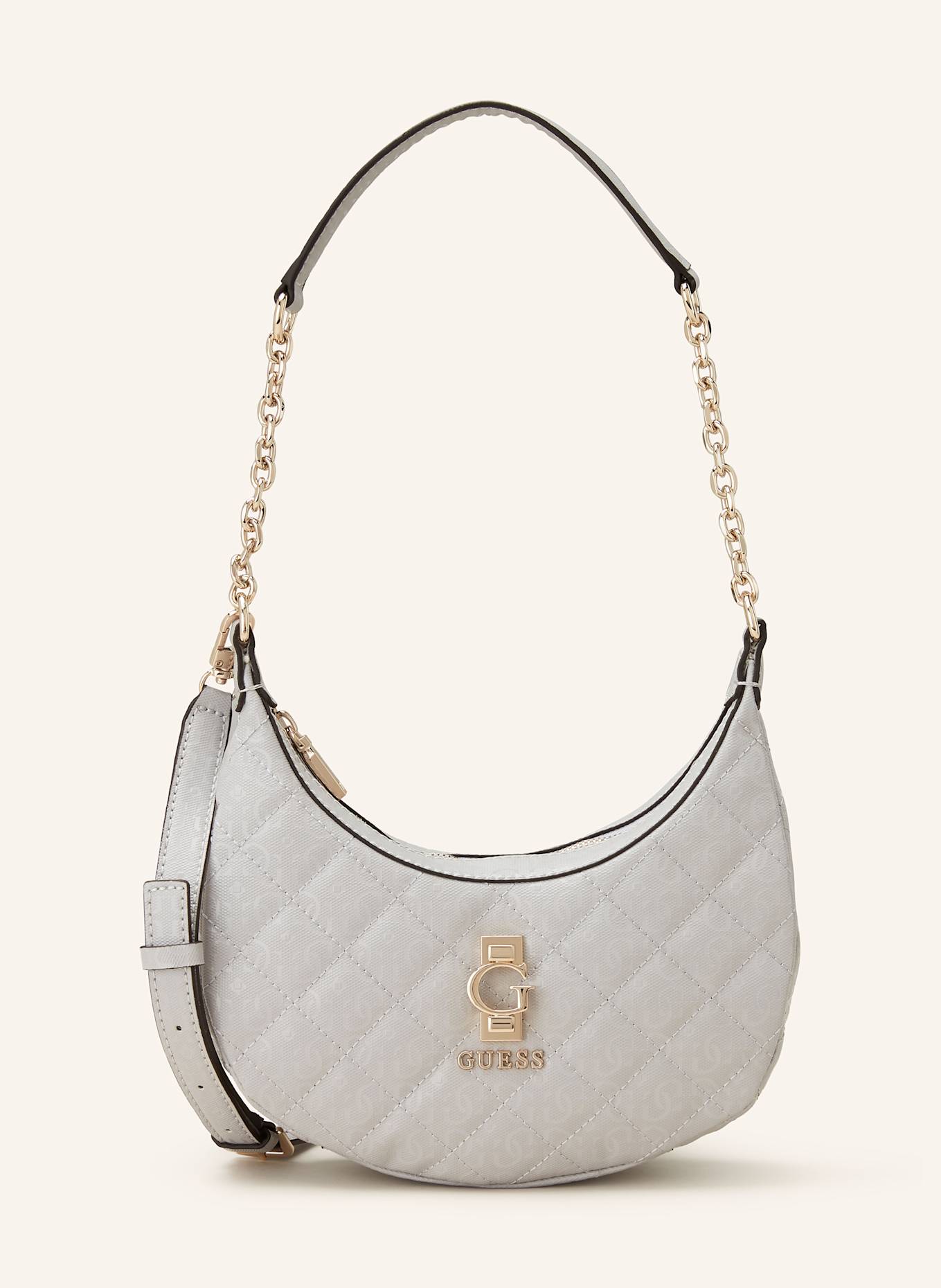 GUESS Schultertasche BESSEY: HELLGRAU