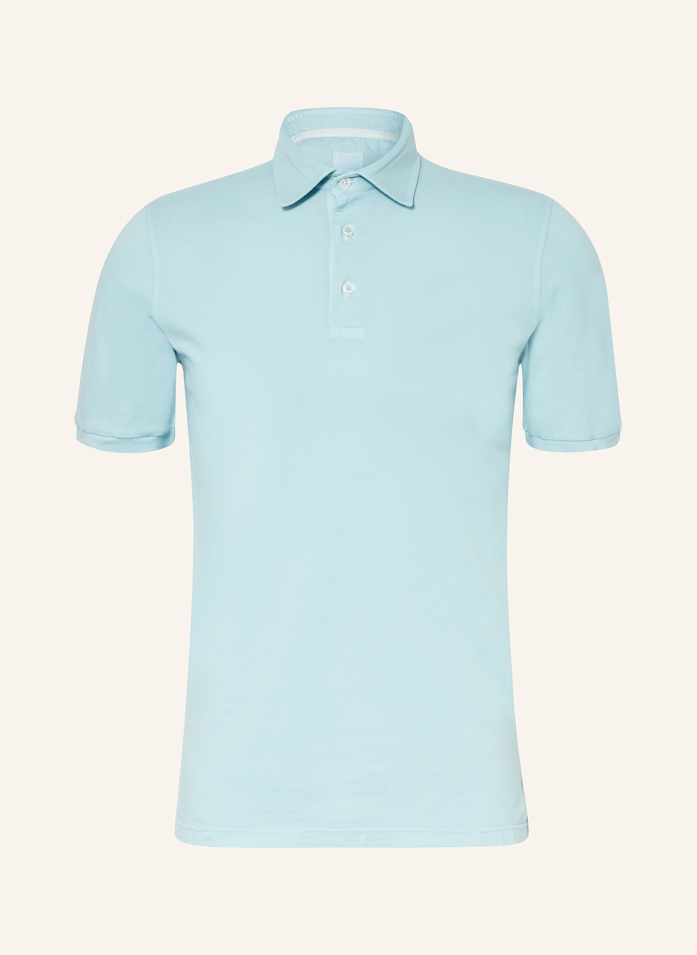 FEDELI Piqué-Poloshirt: HELLBLAU