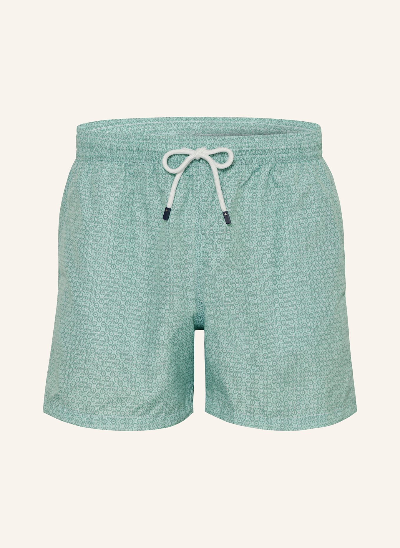FEDELI Kąpielówki bokserki MADEIRA: JASNOZIELONY / BIAŁY