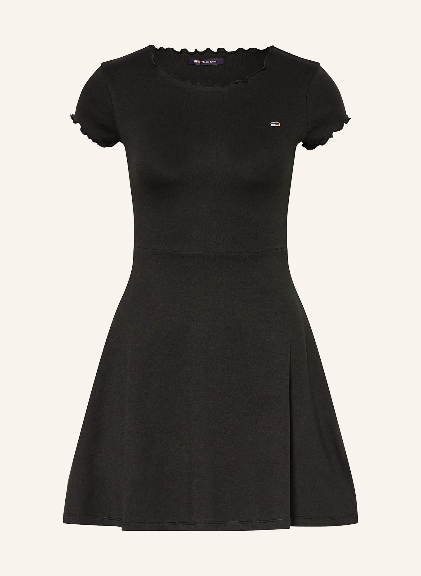 TOMMY JEANS Jerseykleid: SCHWARZ