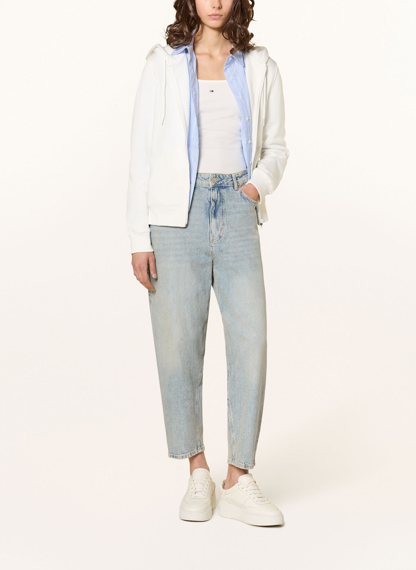 TOMMY JEANS Mikinová bunda: REŽNÁ