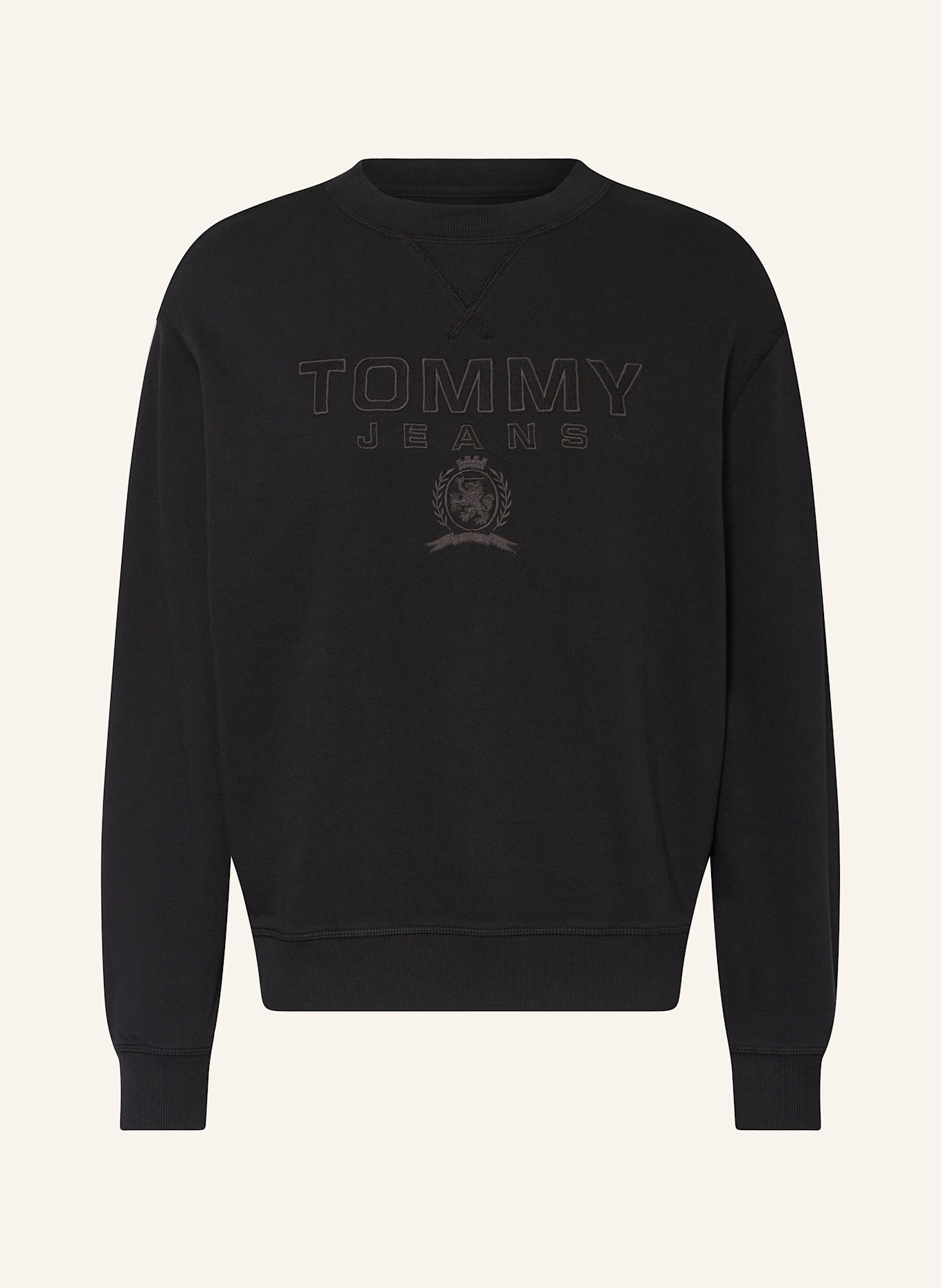 TOMMY JEANS Sweatshirt: BLACK
