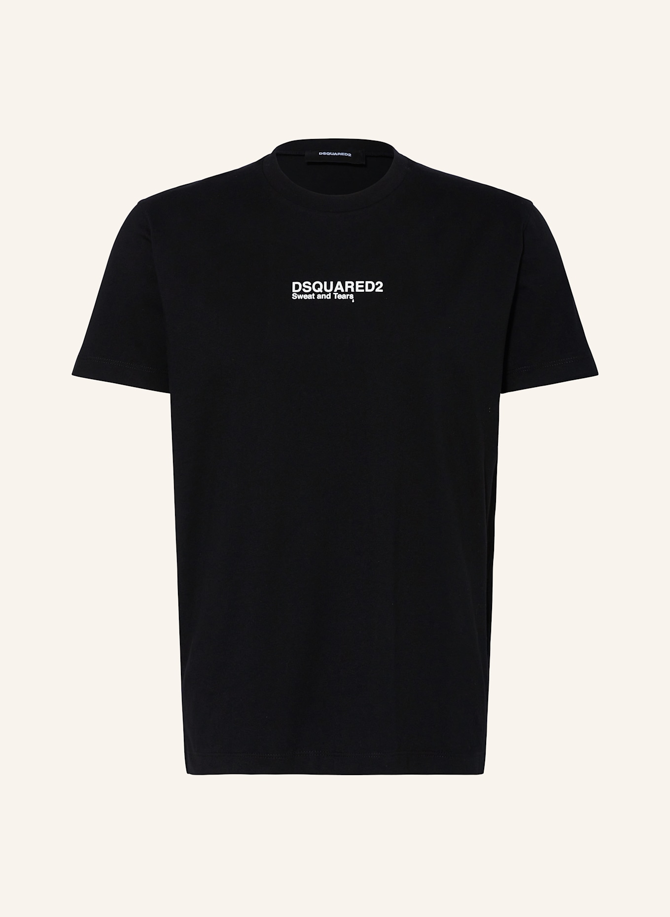 DSQUARED2 T-Shirt COOL FIT: SCHWARZ/ WEISS