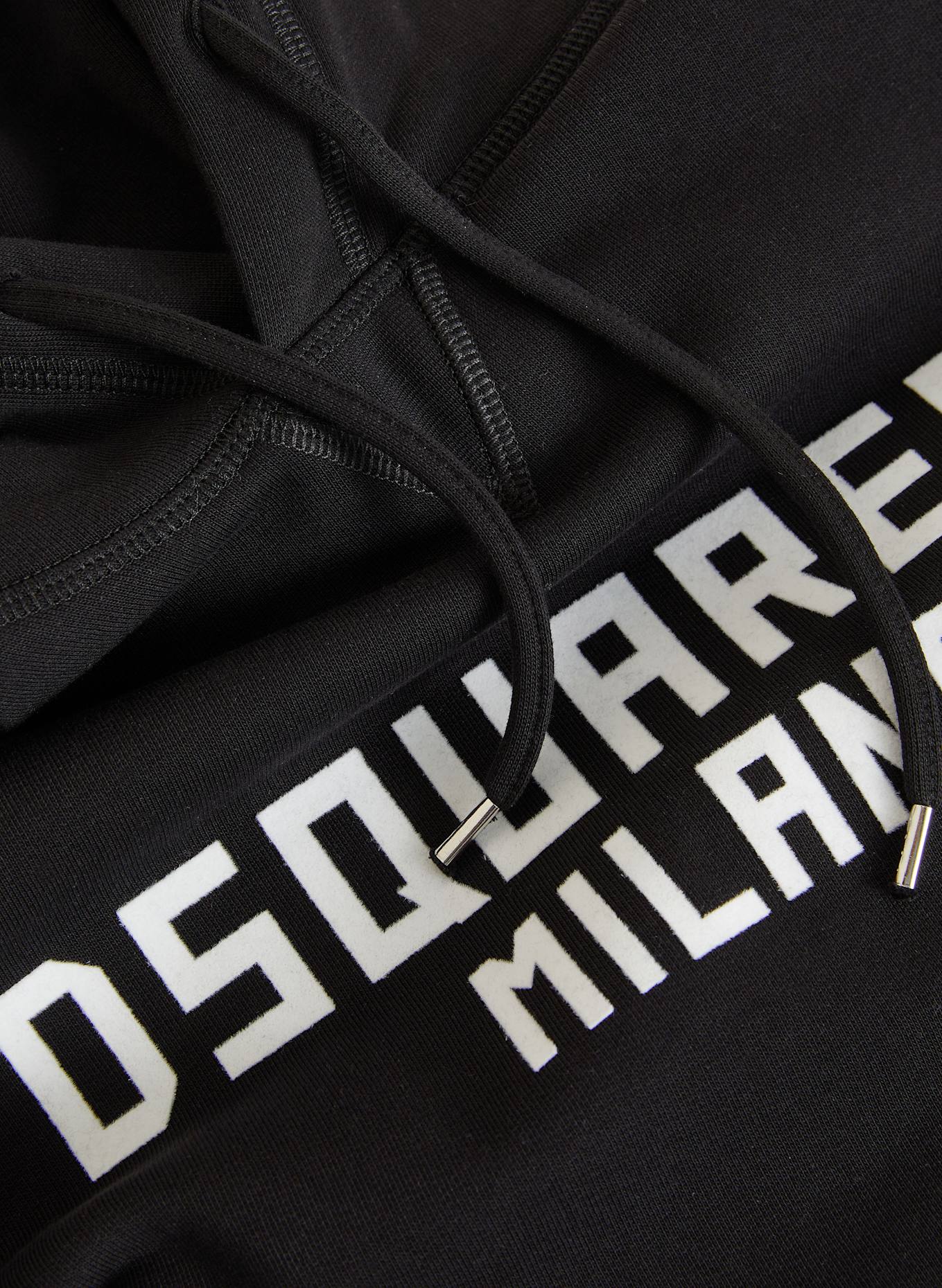 DSQUARED2 Hoodie COOL FIT: SCHWARZ/ WEISS
