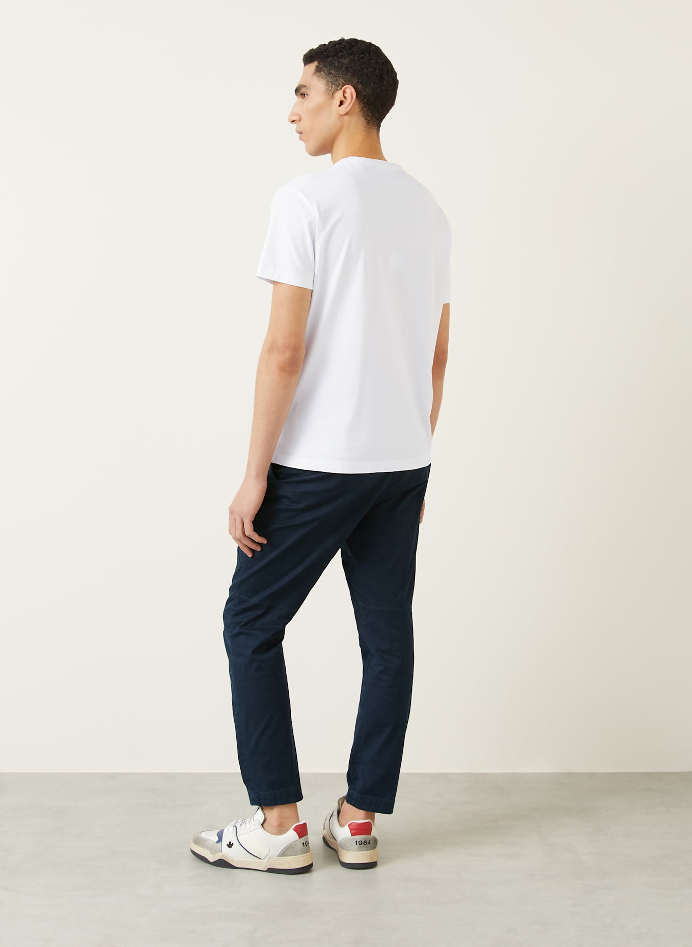 DSQUARED2 T-Shirt COOL FIT: WEISS/ DUNKELGELB