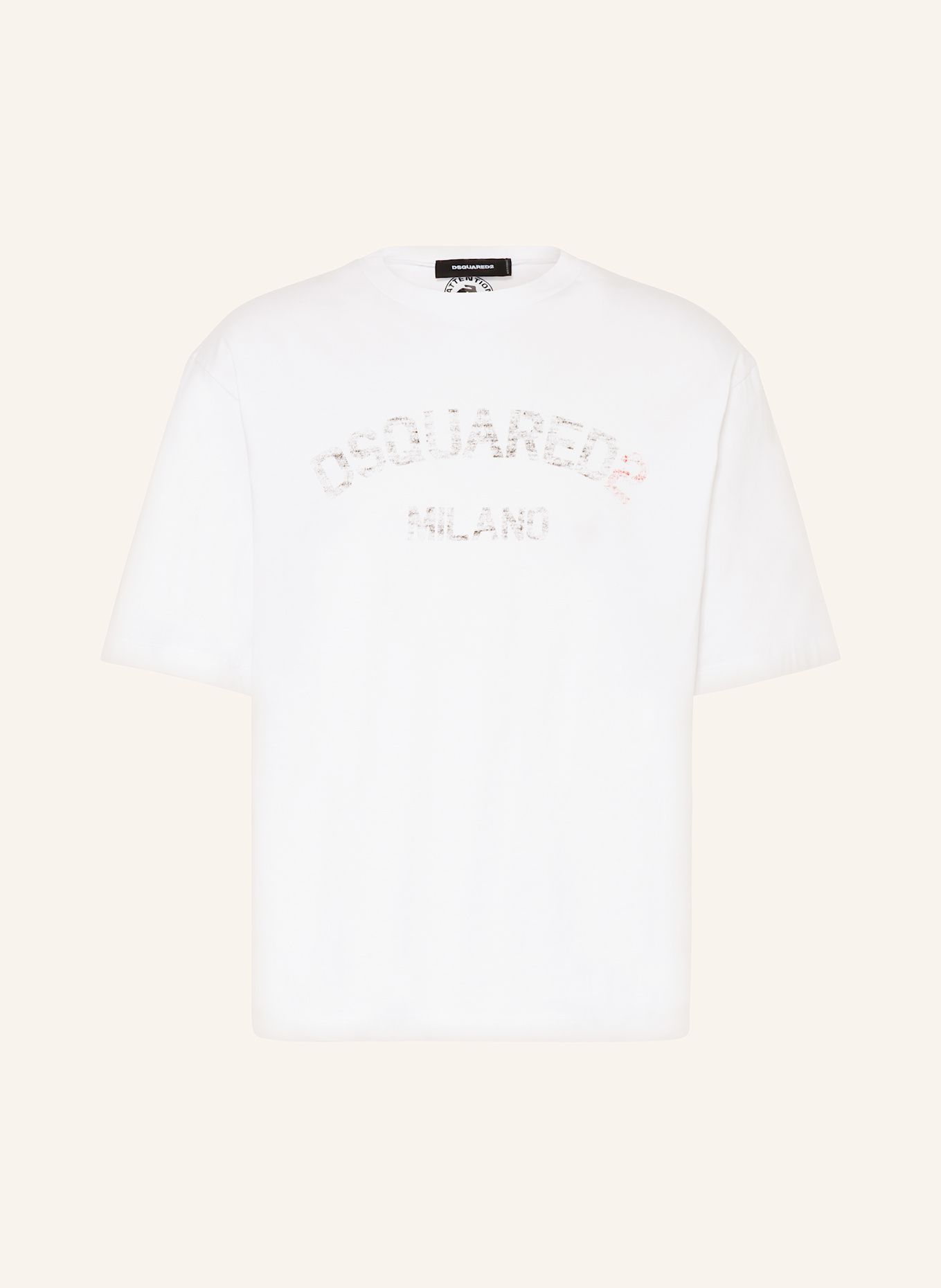 DSQUARED2 Tričko: BÍLÁ