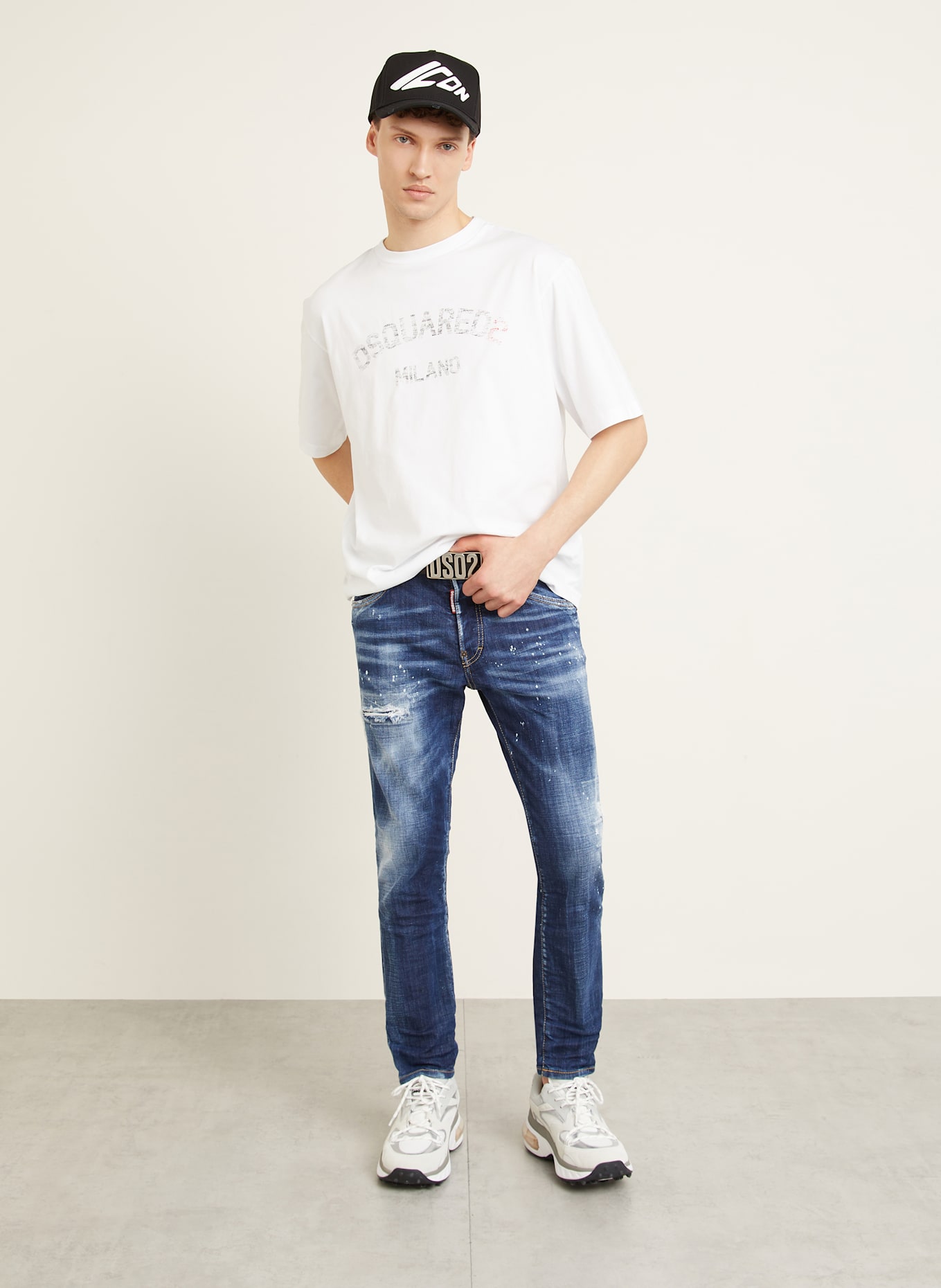 DSQUARED2 Tričko: BÍLÁ