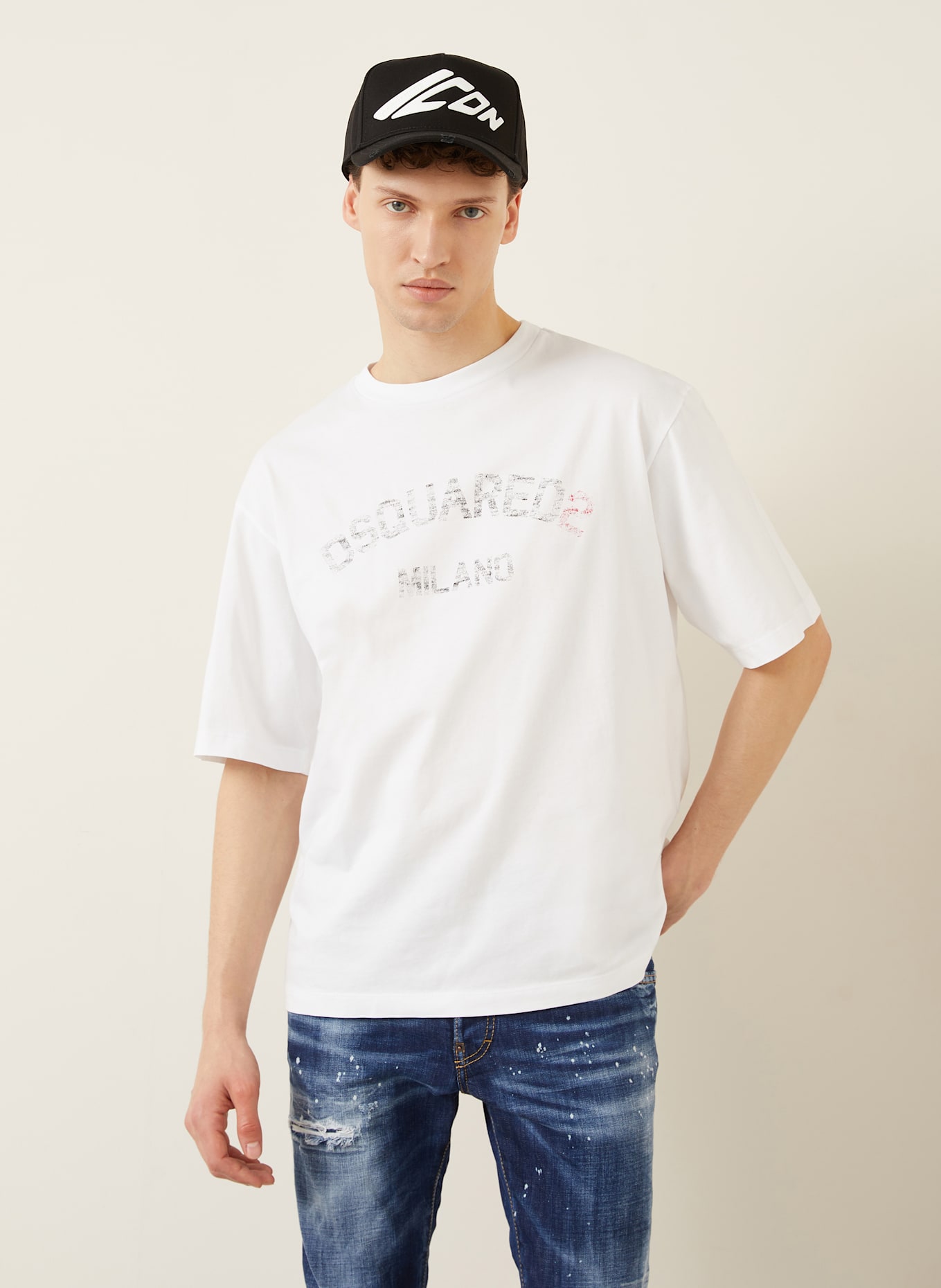 DSQUARED2 Tričko: BÍLÁ