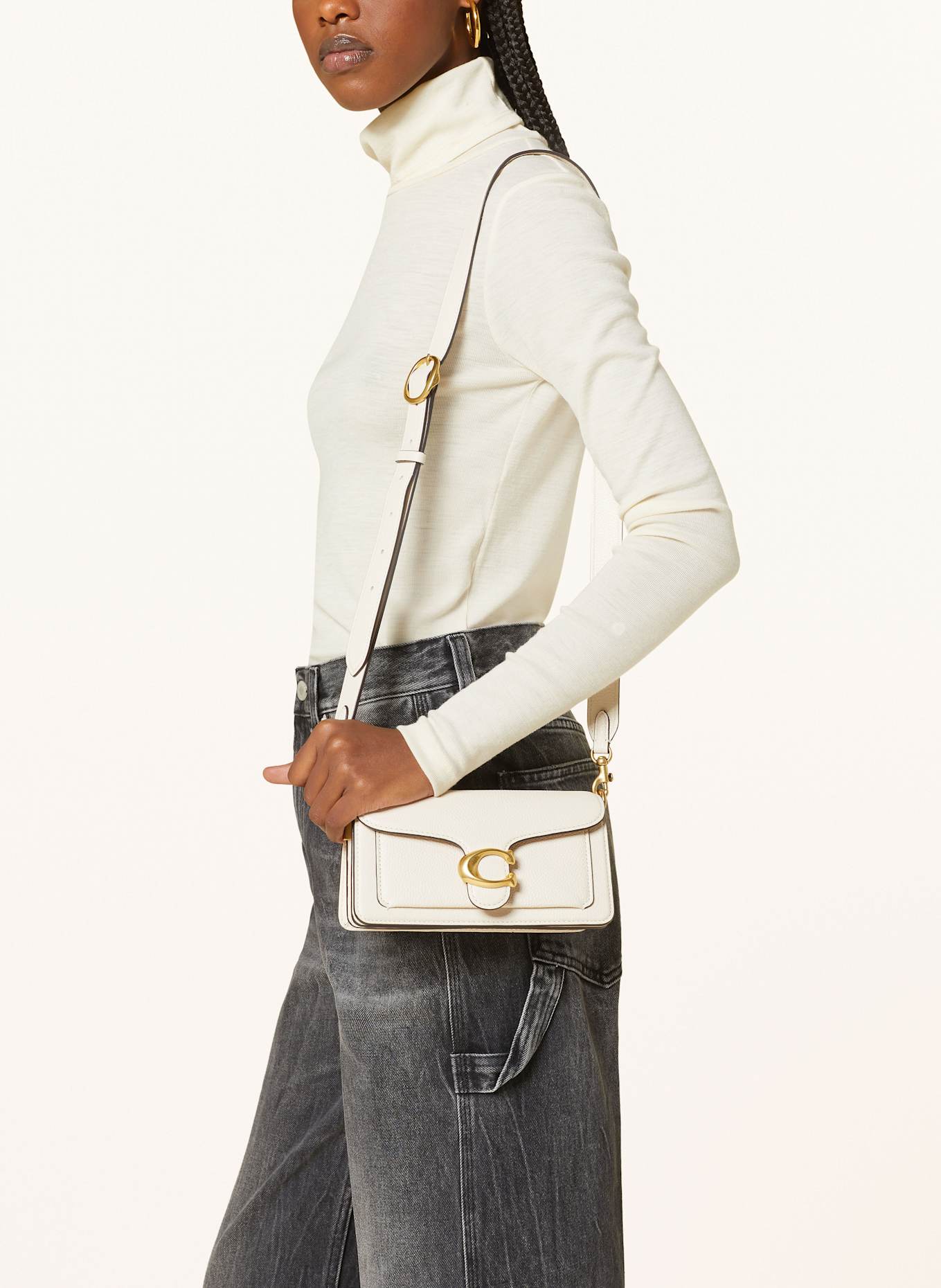 COACH COACH Borsa a tracolla nudo rosso ruggine: CREME/ WEISS