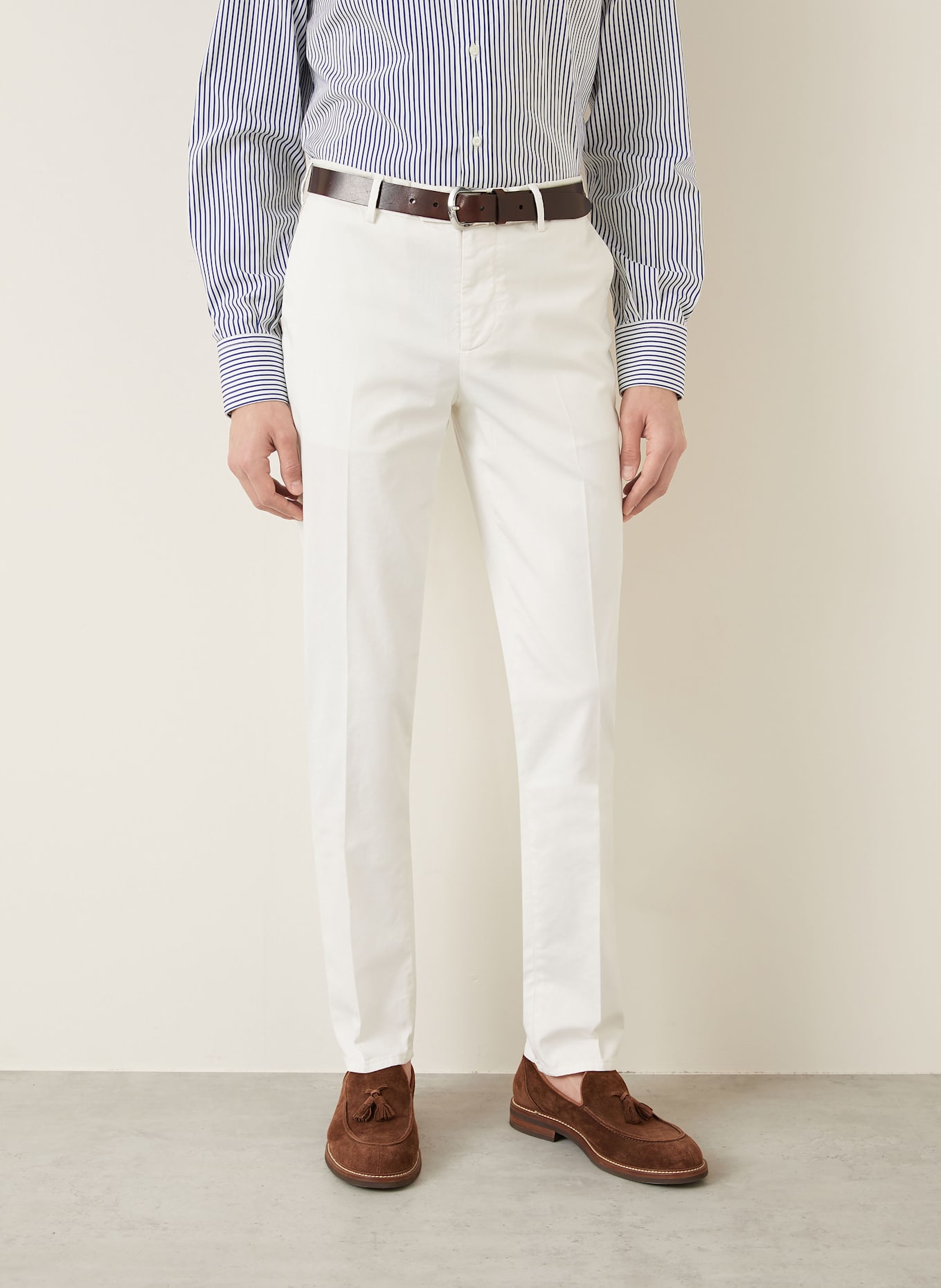 BRUNELLO CUCINELLI Chino : WEISS