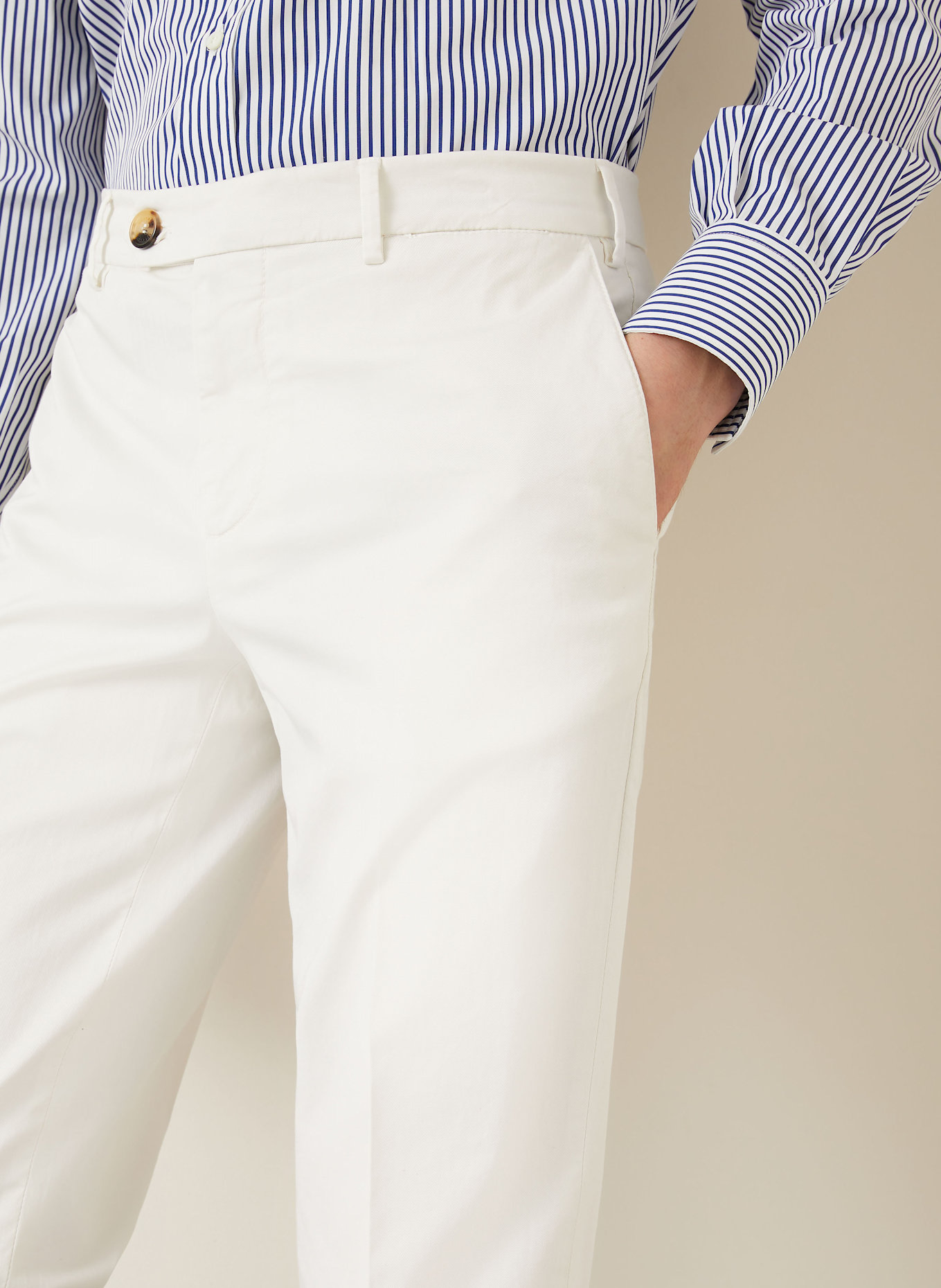 BRUNELLO CUCINELLI Chino : WEISS