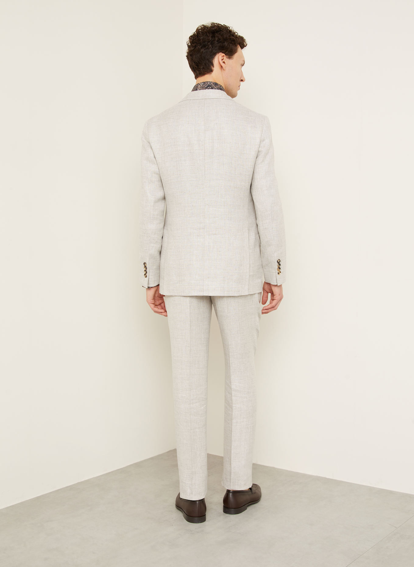 BRUNELLO CUCINELLI Suit slim fit with linen: C2165 JUTA