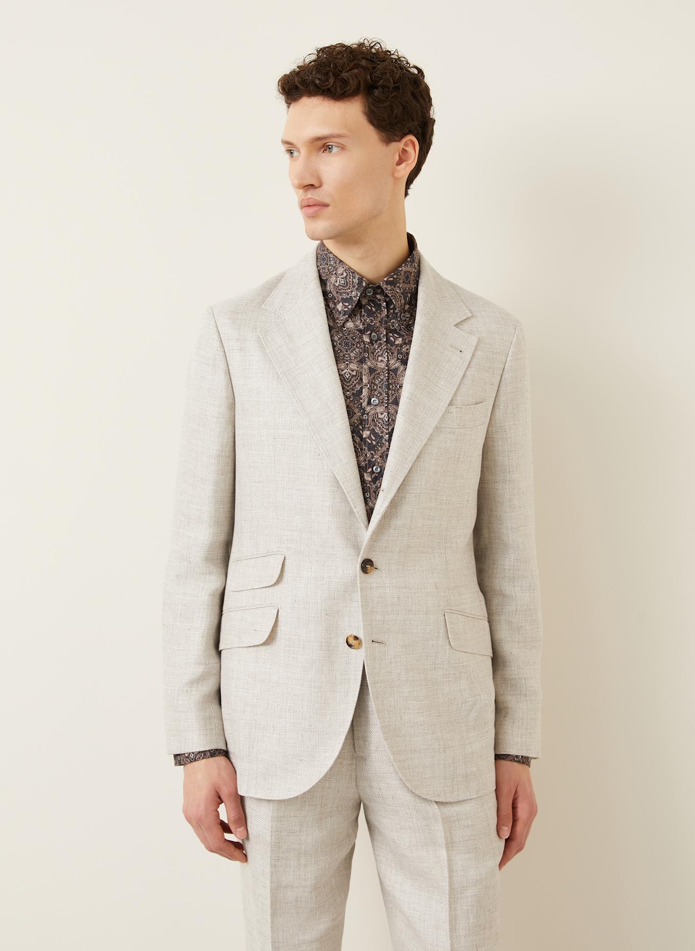 BRUNELLO CUCINELLI Suit slim fit with linen: C2165 JUTA