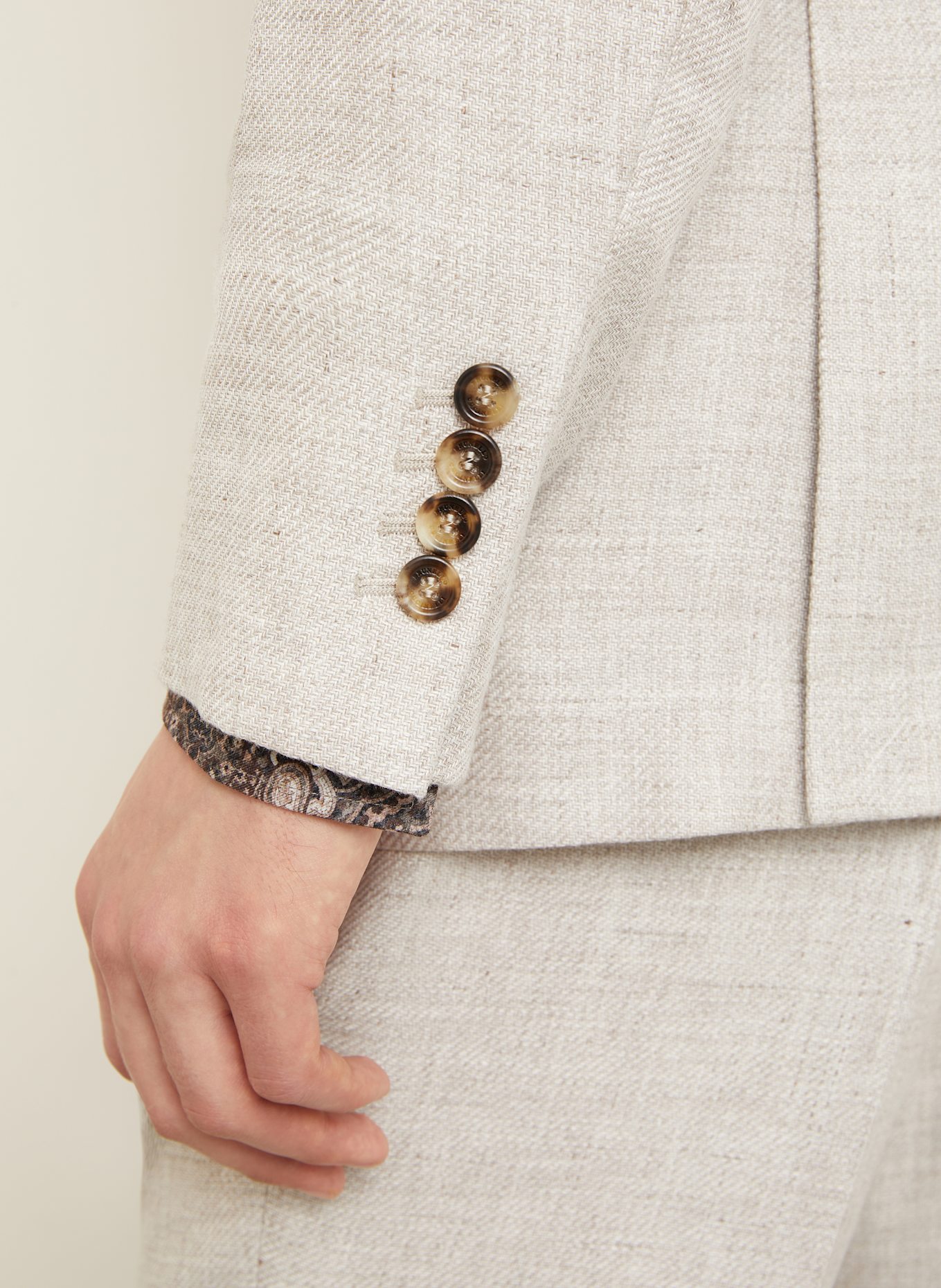 BRUNELLO CUCINELLI Suit slim fit with linen: C2165 JUTA