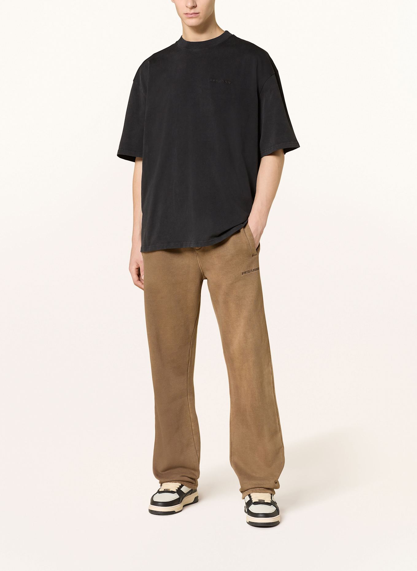 PEGADOR Koszulka oversize: CZARNY