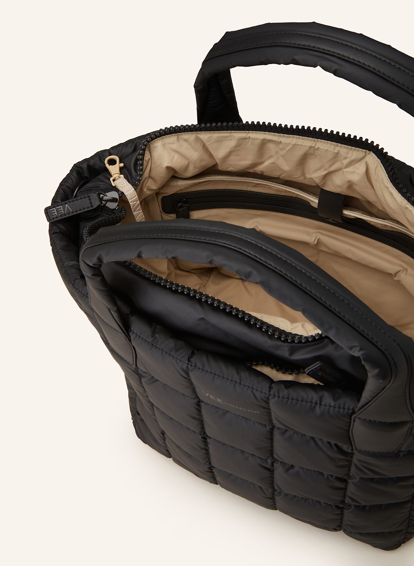 Vee Collective Shopper PORTER TOTE MEDIUM: SCHWARZ