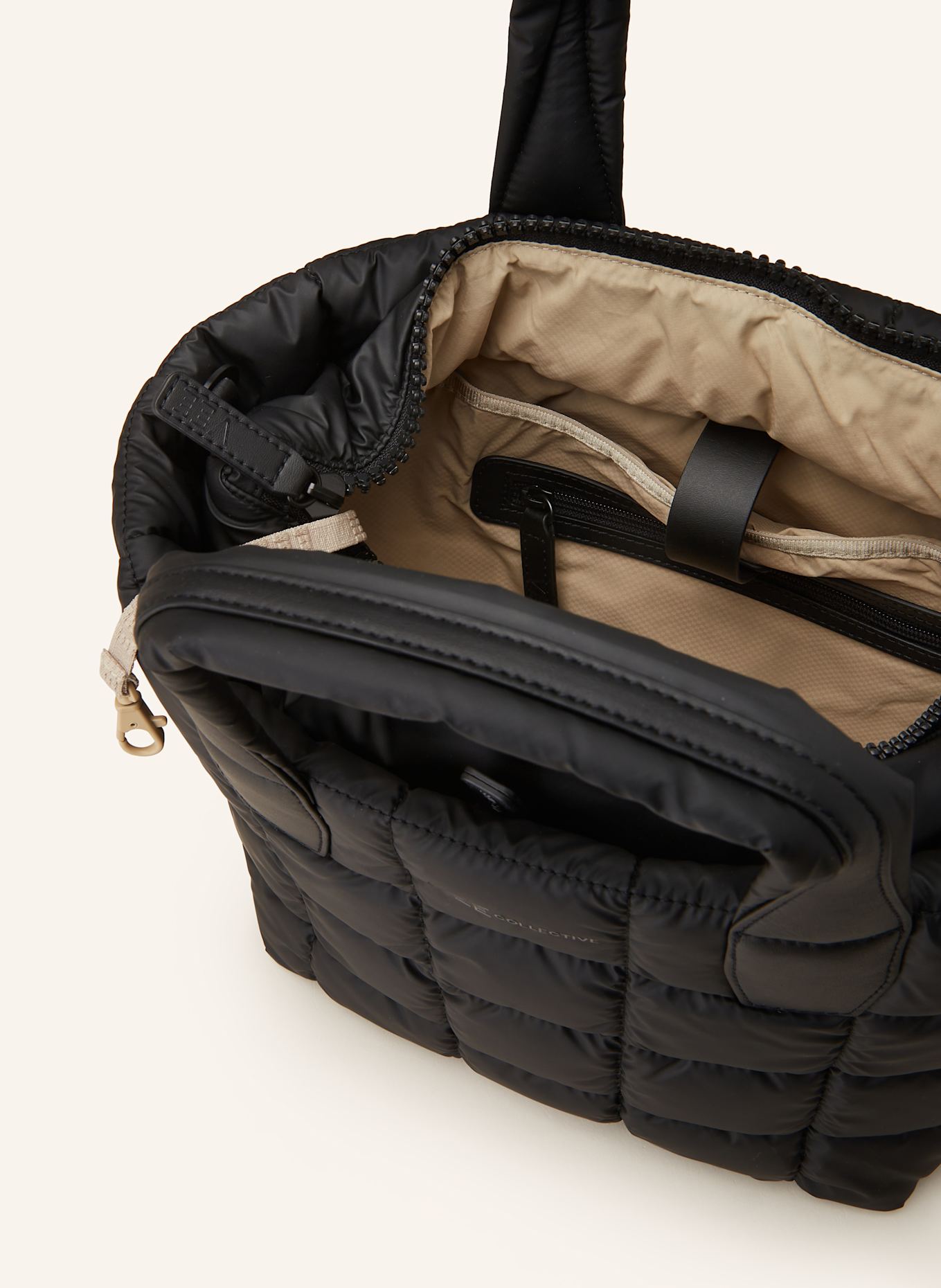 Vee Collective Shopper PORTER TOTE SMALL mit Pouch, Farbe: SCHWARZ (Bild 3)