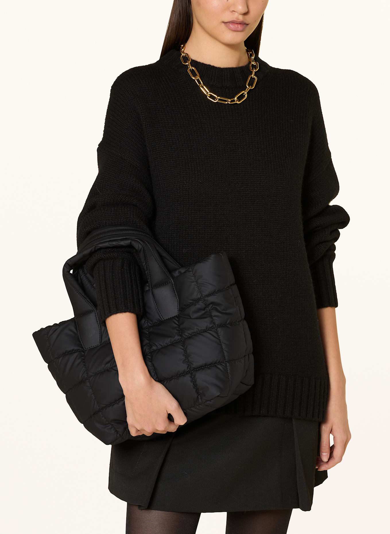 Vee Collective Shopper PORTER TOTE SMALL mit Pouch, Farbe: SCHWARZ (Bild 4)