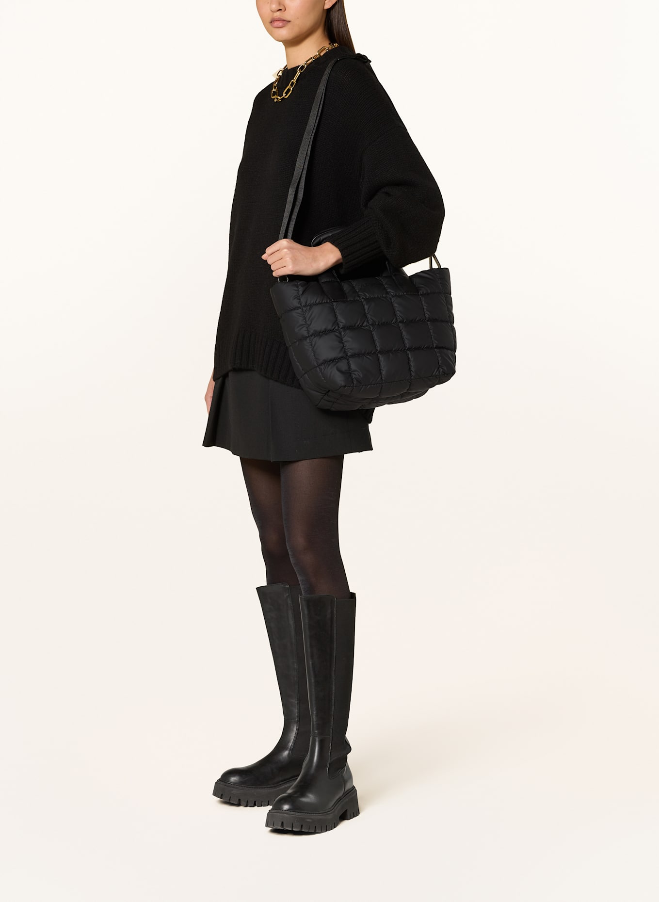 Vee Collective Shopper PORTER TOTE SMALL mit Pouch, Farbe: SCHWARZ (Bild 5)