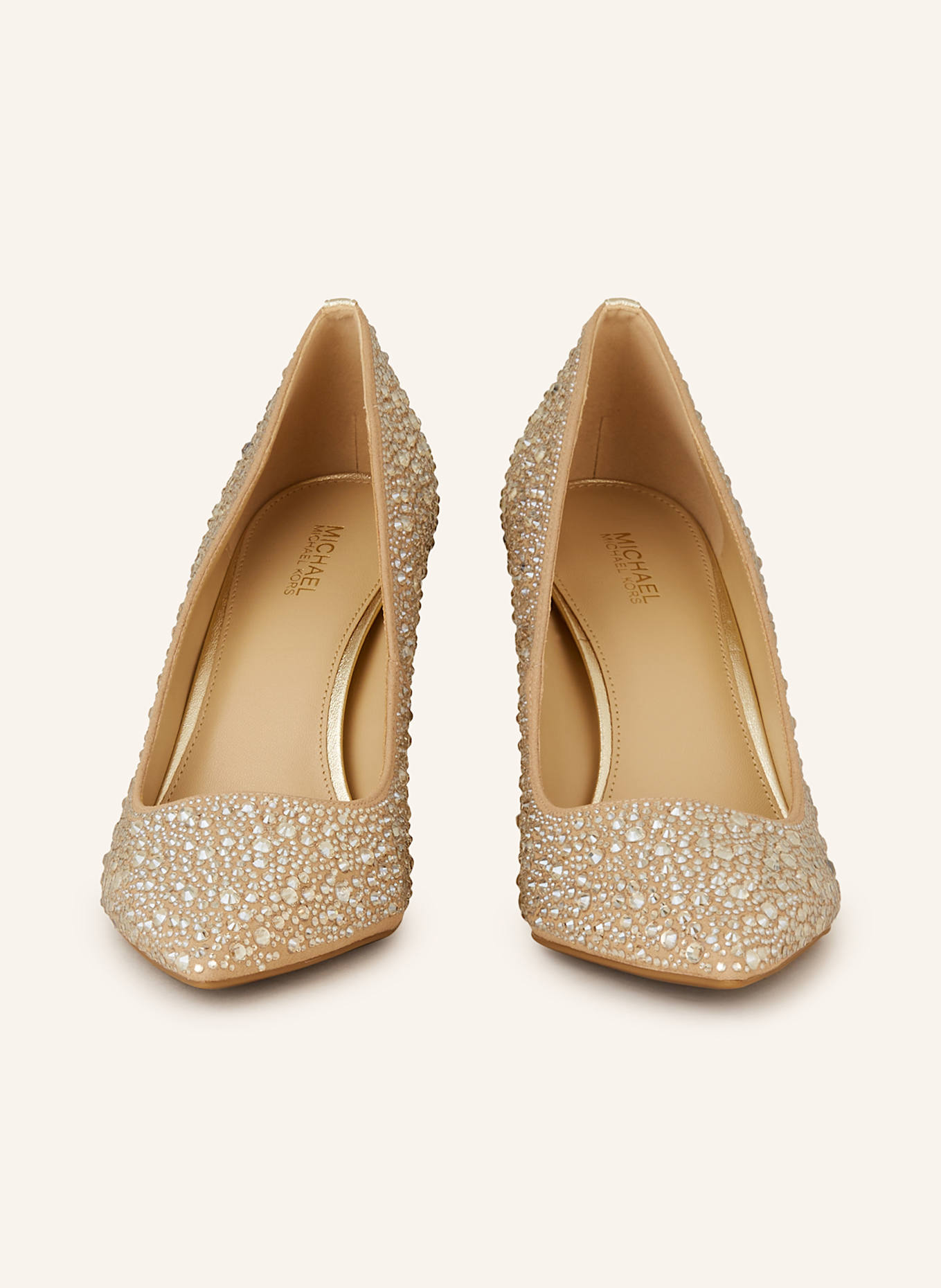 MICHAEL KORS Pumps ALINA FLEX mit Schmucksteinen: 740 PALE GOLD