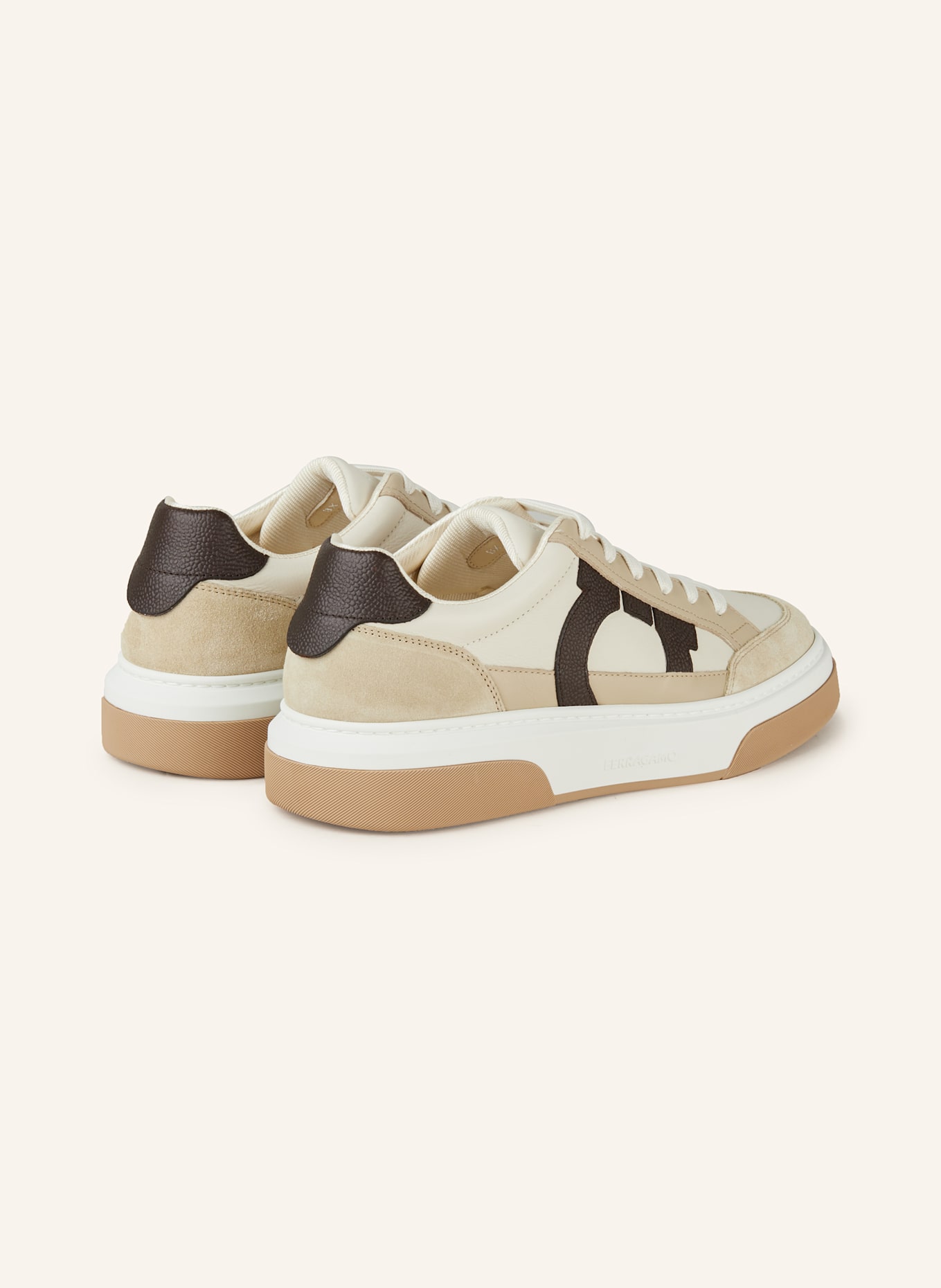 FERRAGAMO Sneakers: CREAM / BEIGE