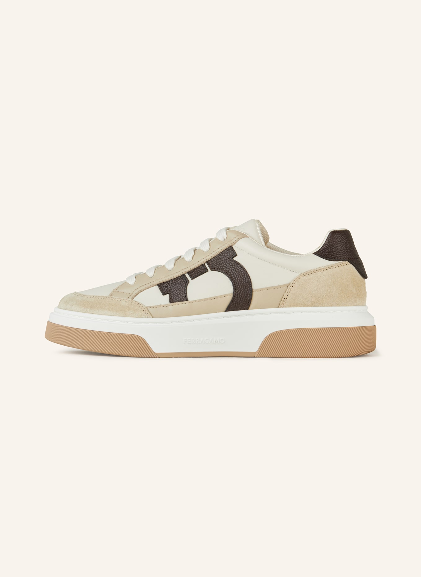FERRAGAMO Sneakers: CREAM / BEIGE