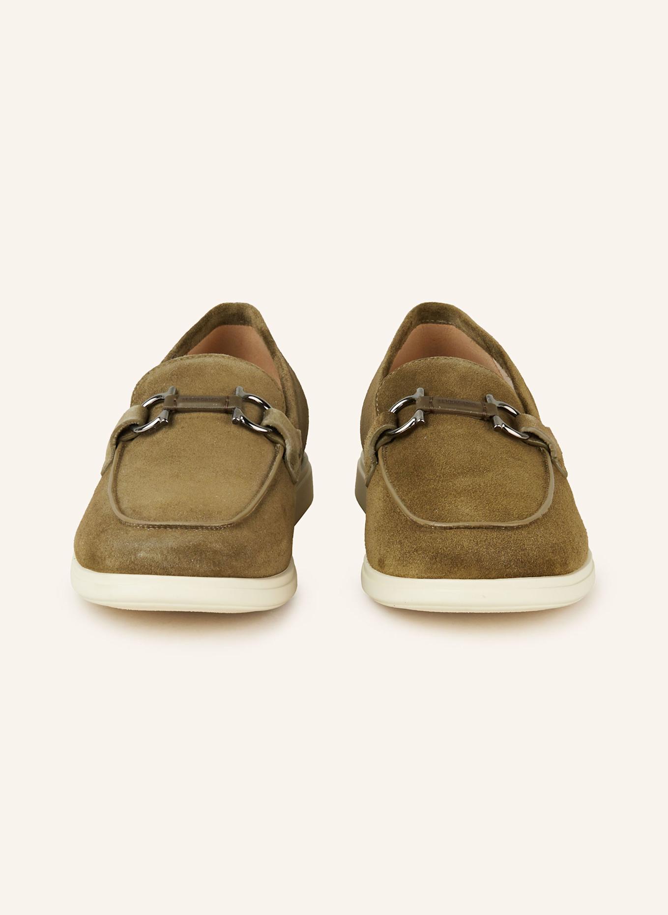 Salvatore ferragamo men's suede loafers top