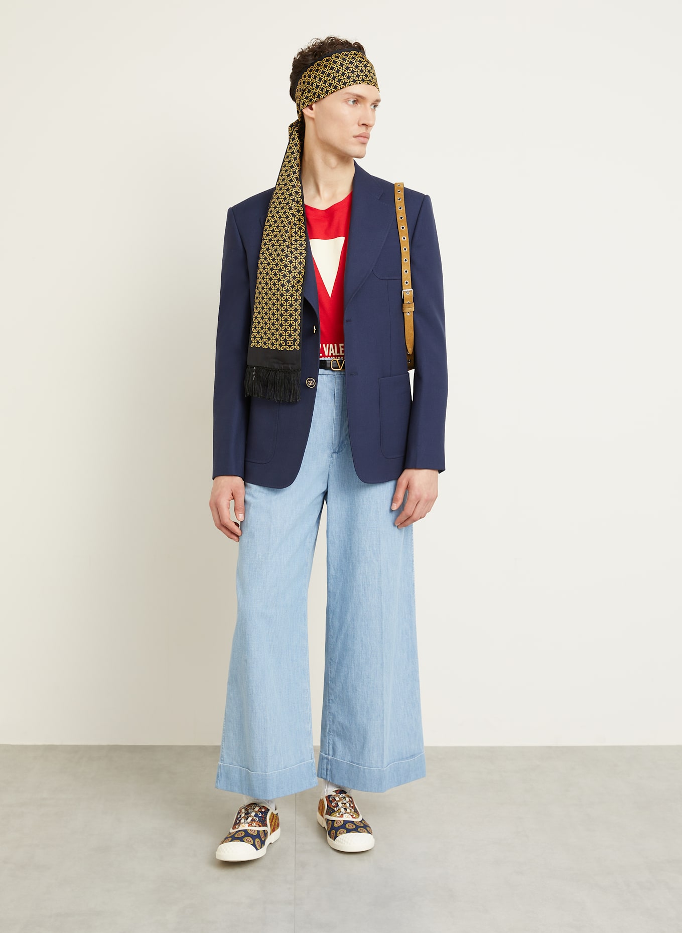 VALENTINO T-shirt: RED / WHITE