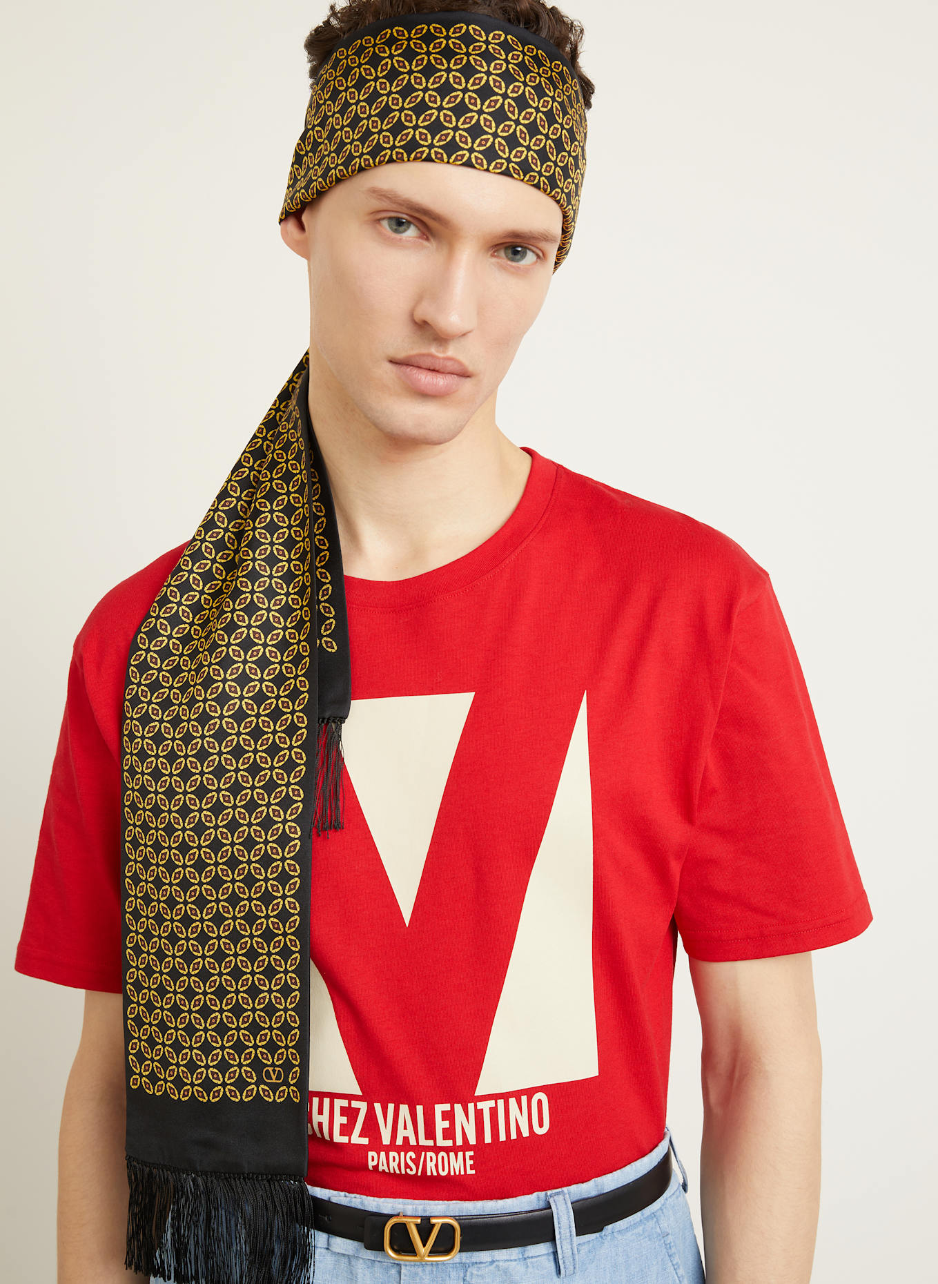 VALENTINO T-shirt: RED / WHITE