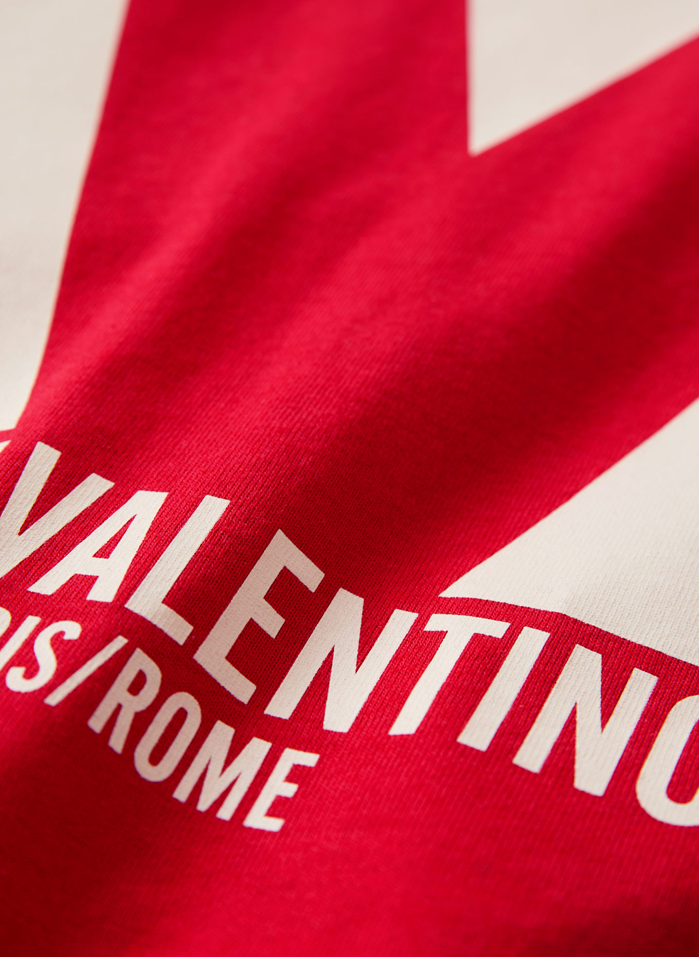 VALENTINO T-shirt: RED / WHITE