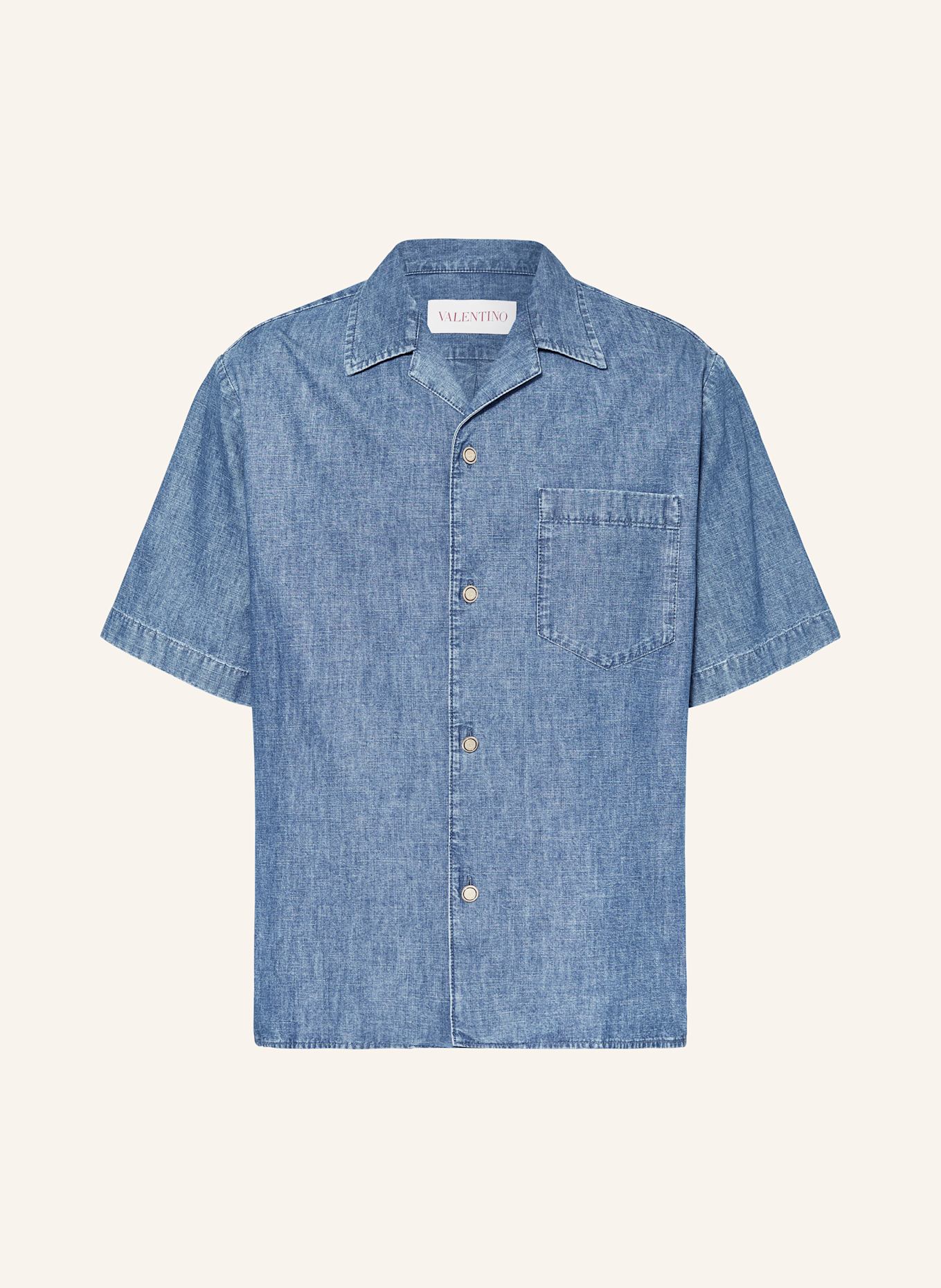 VALENTINO Denim shirt comfort fit: BLUE