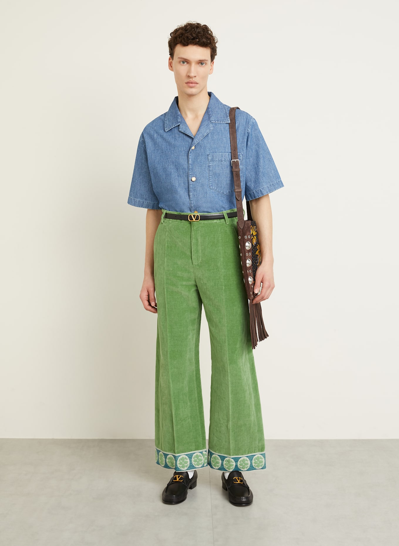 VALENTINO Denim shirt comfort fit: BLUE