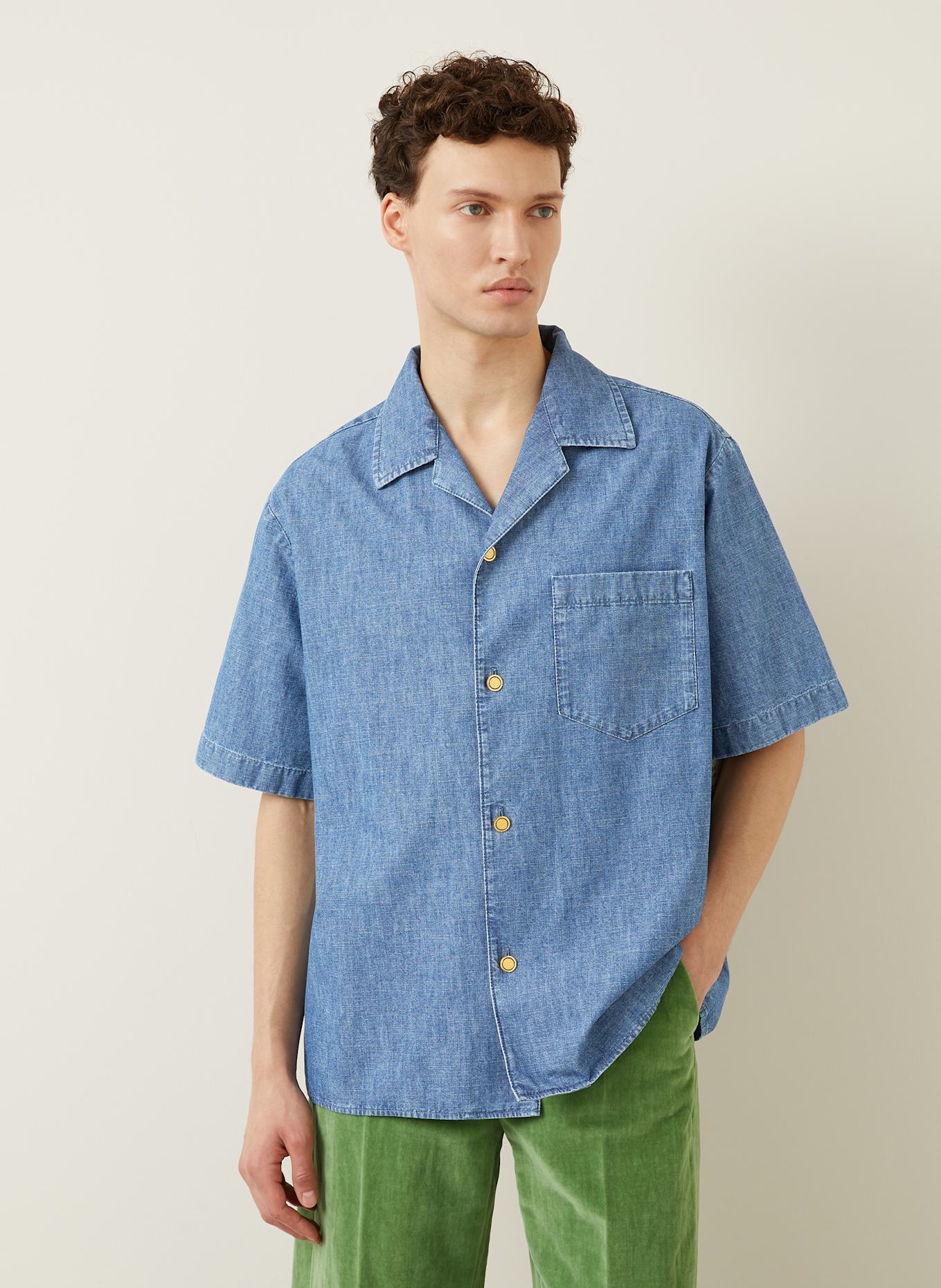 VALENTINO Denim shirt comfort fit: BLUE