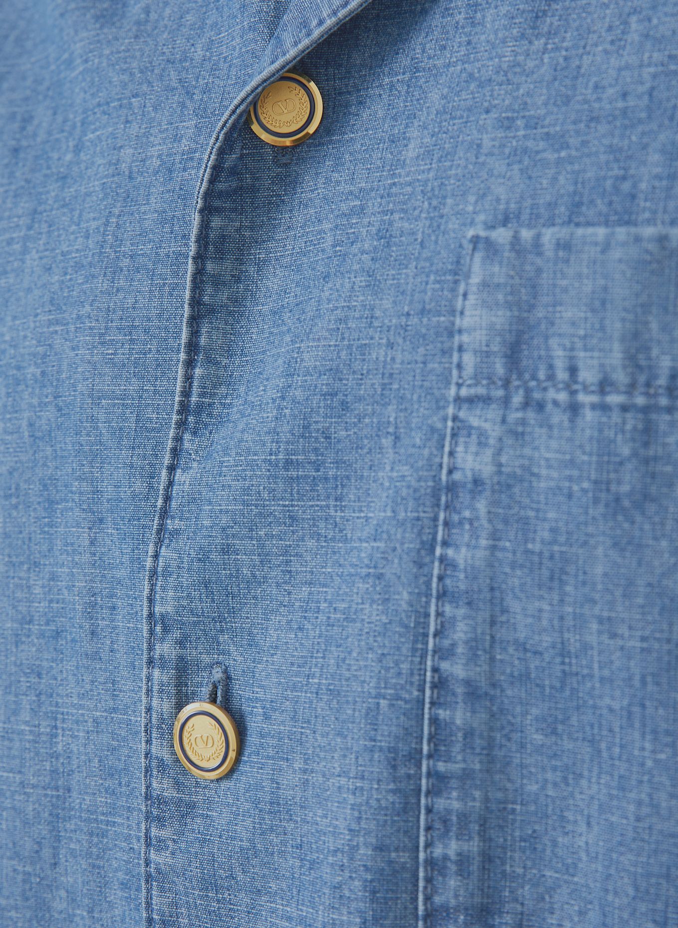 VALENTINO Denim shirt comfort fit: BLUE