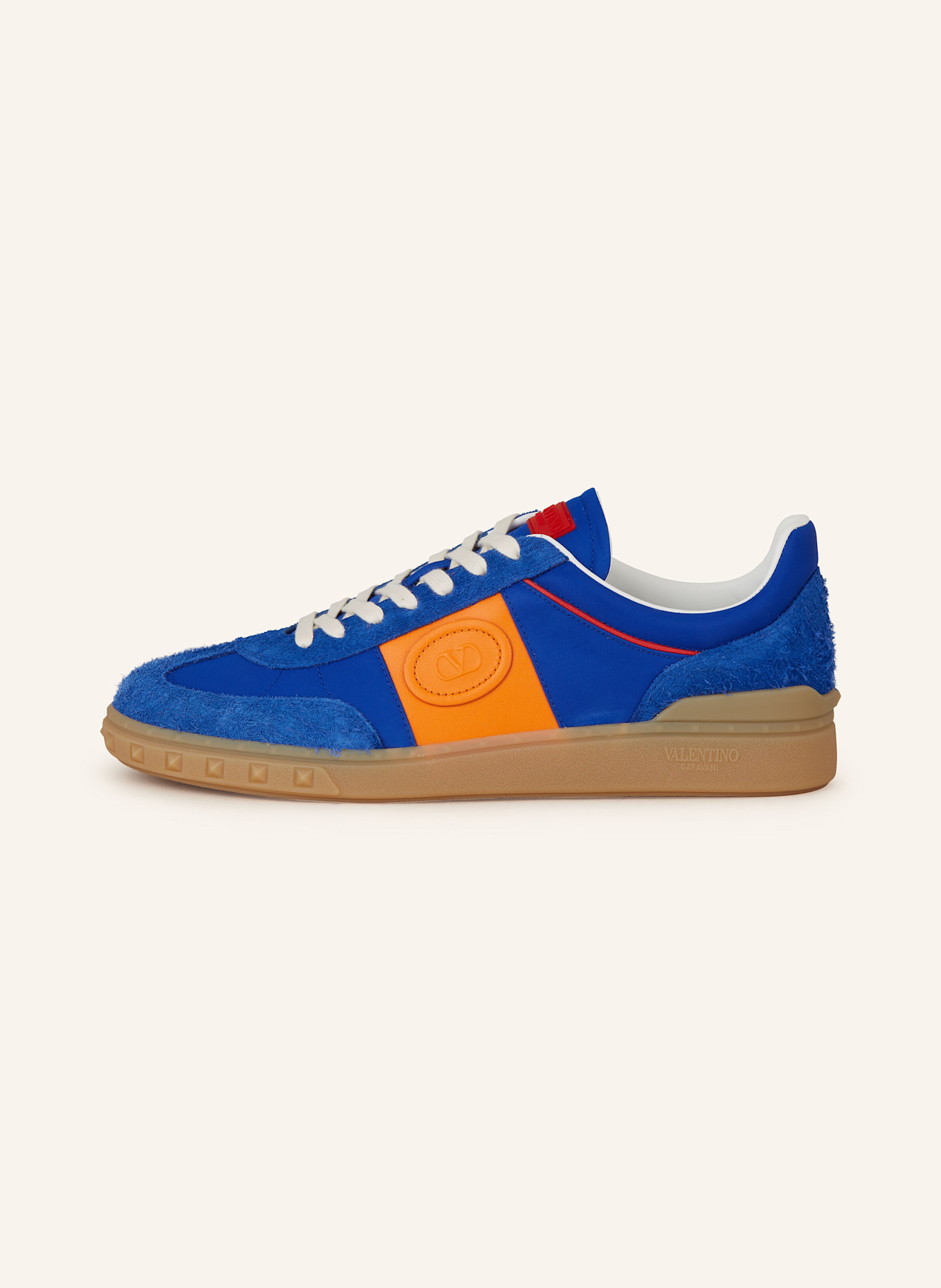 VALENTINO GARAVANI Sneaker: BLAU/ ORANGE