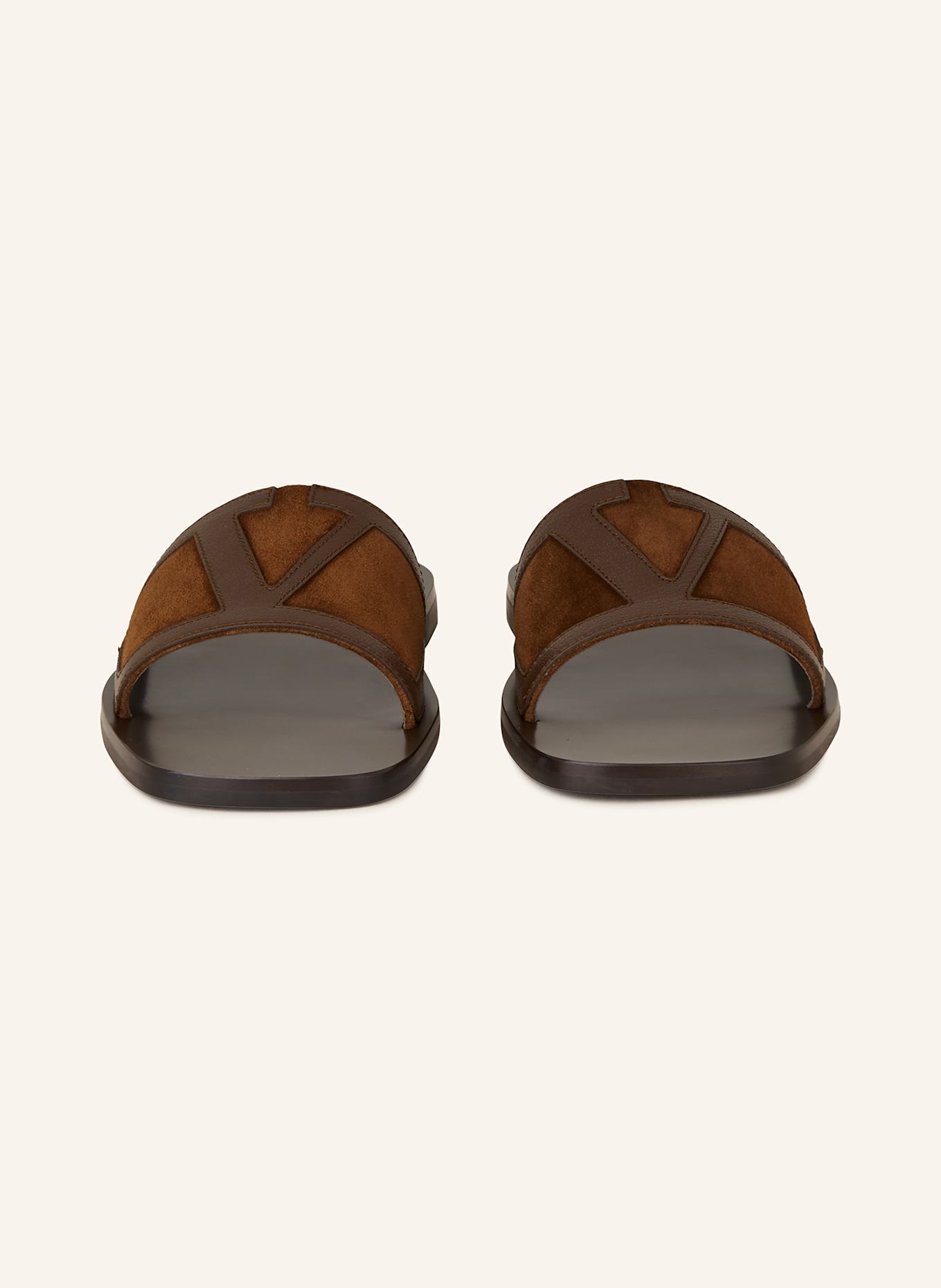 VALENTINO GARAVANI Slides VIVA SUPERSTAR in dark brown