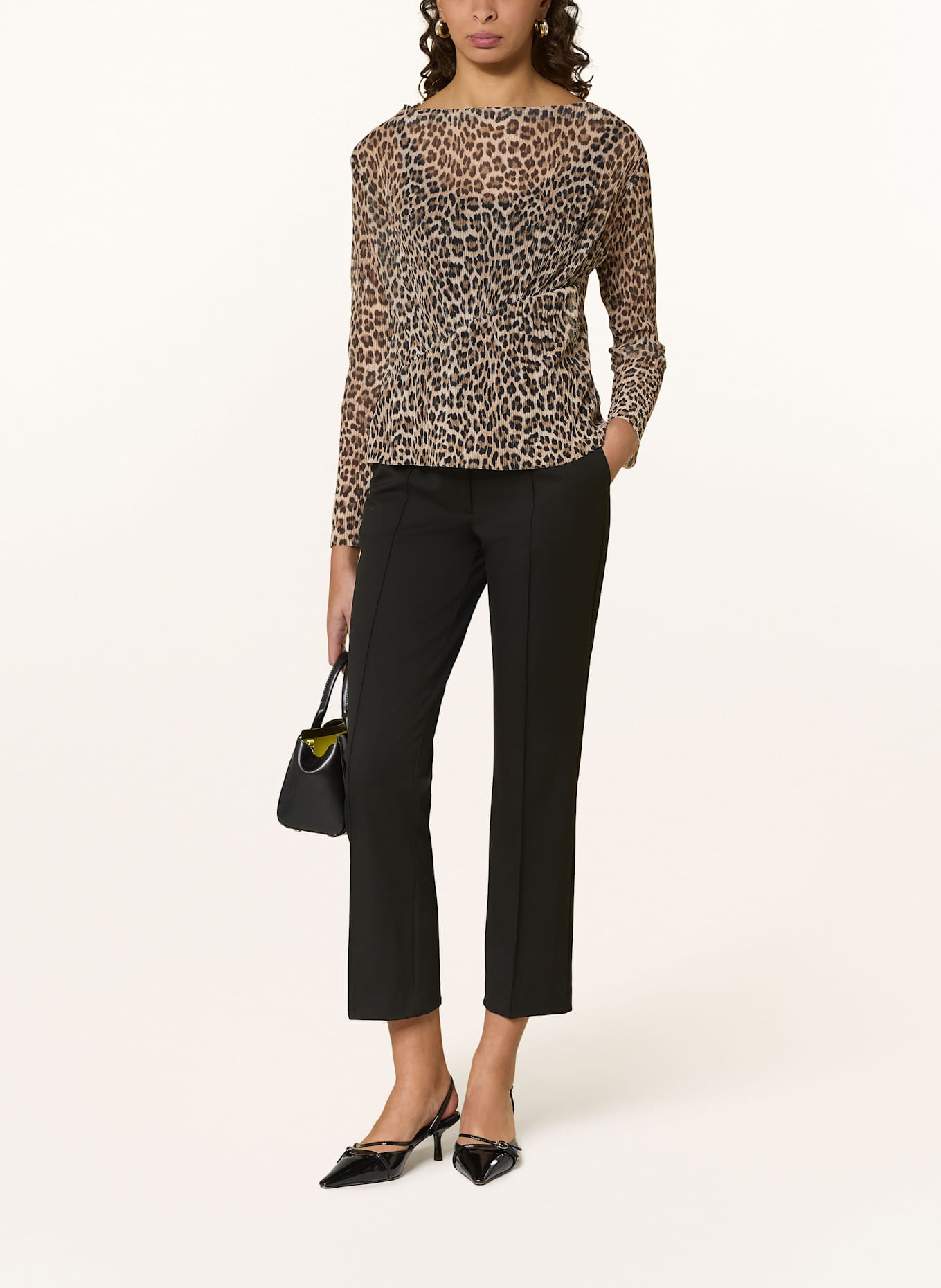 Rich & Royal Koszulka z długim rękawem z siateczki: BRĄZOWY / BEŻOWY / CZARNY