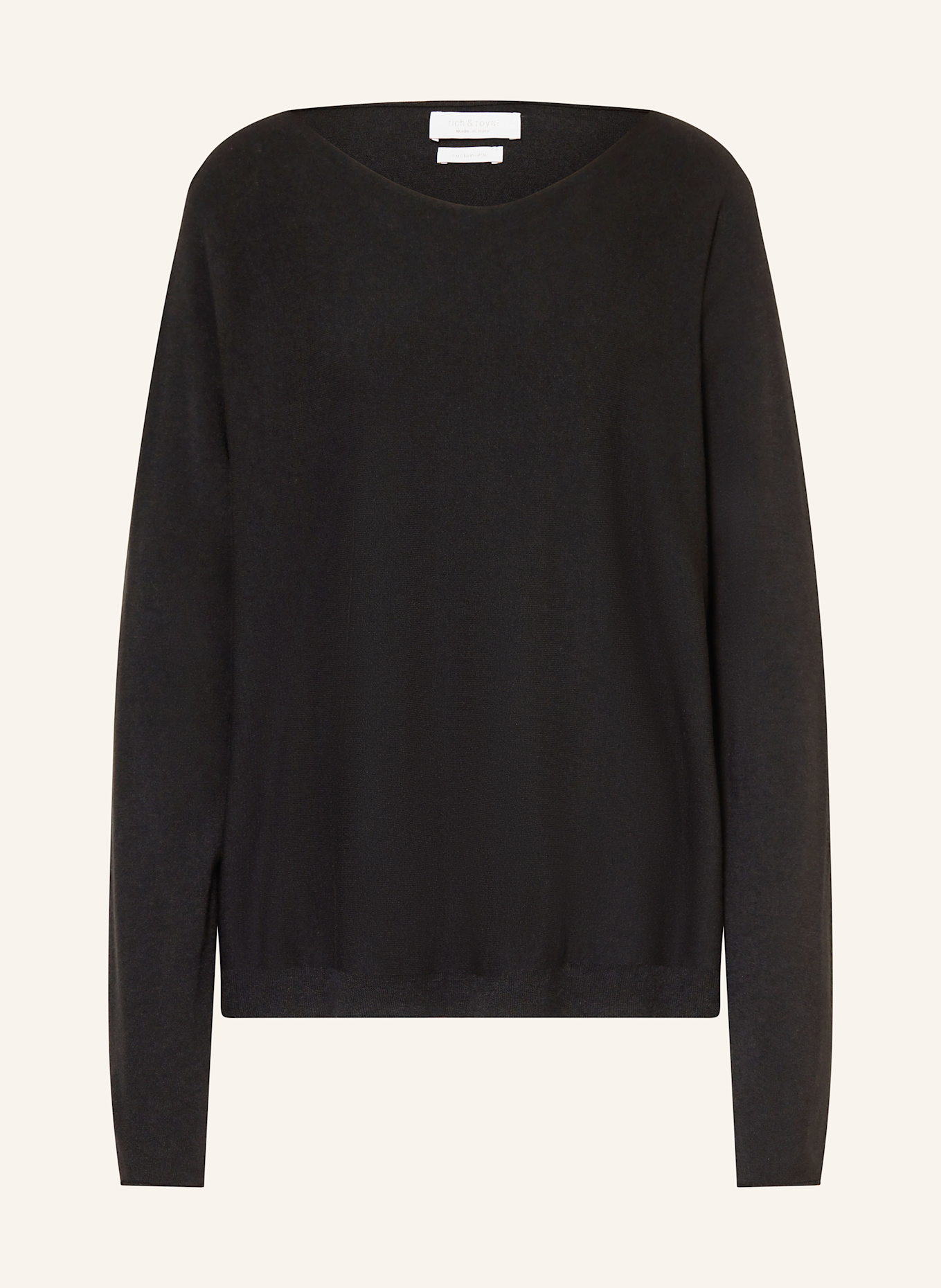 Rich & Royal Pullover: SCHWARZ