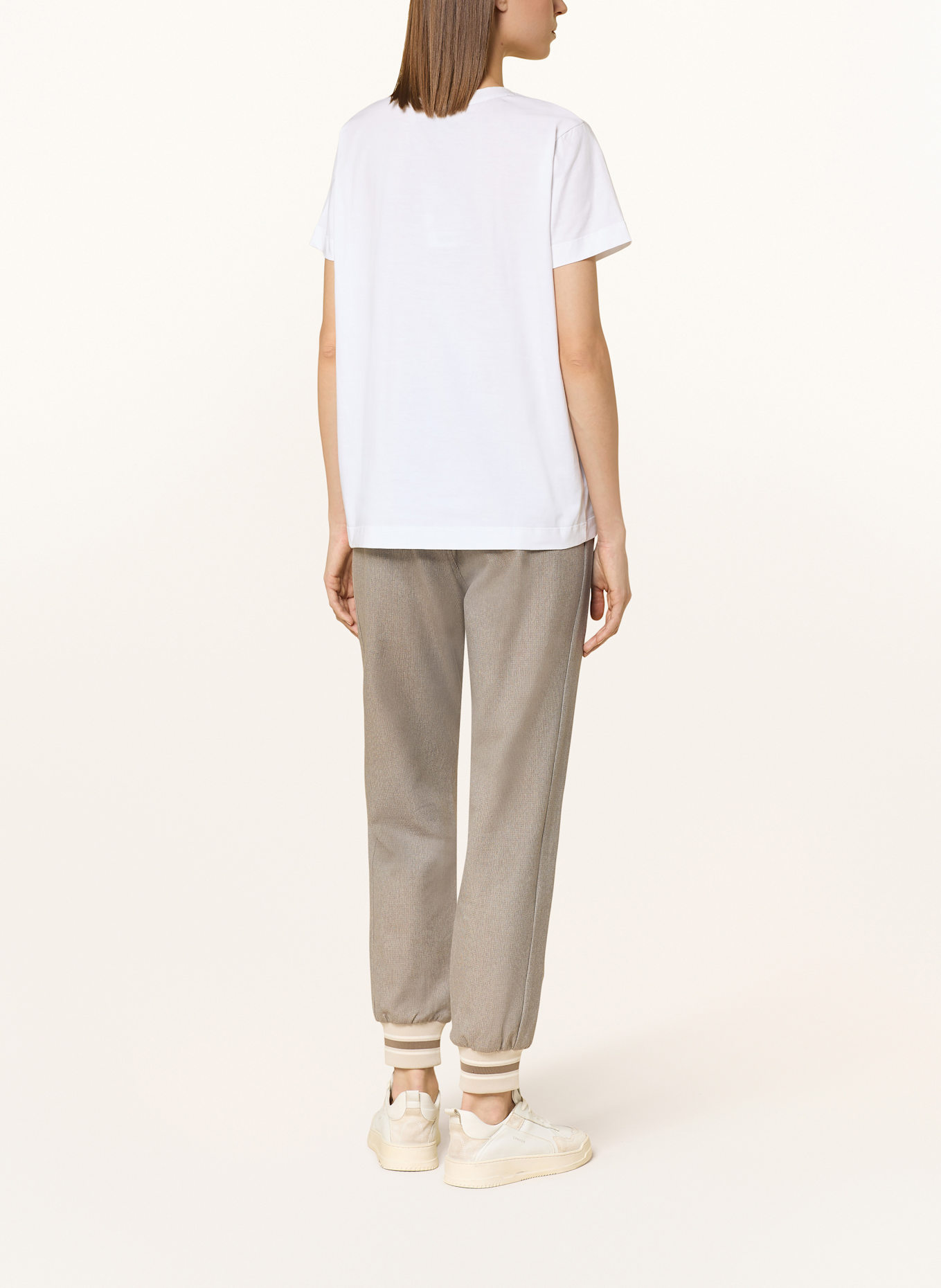 MOS MOSH T-Shirt MMHALLIN mit Pailletten: WEISS