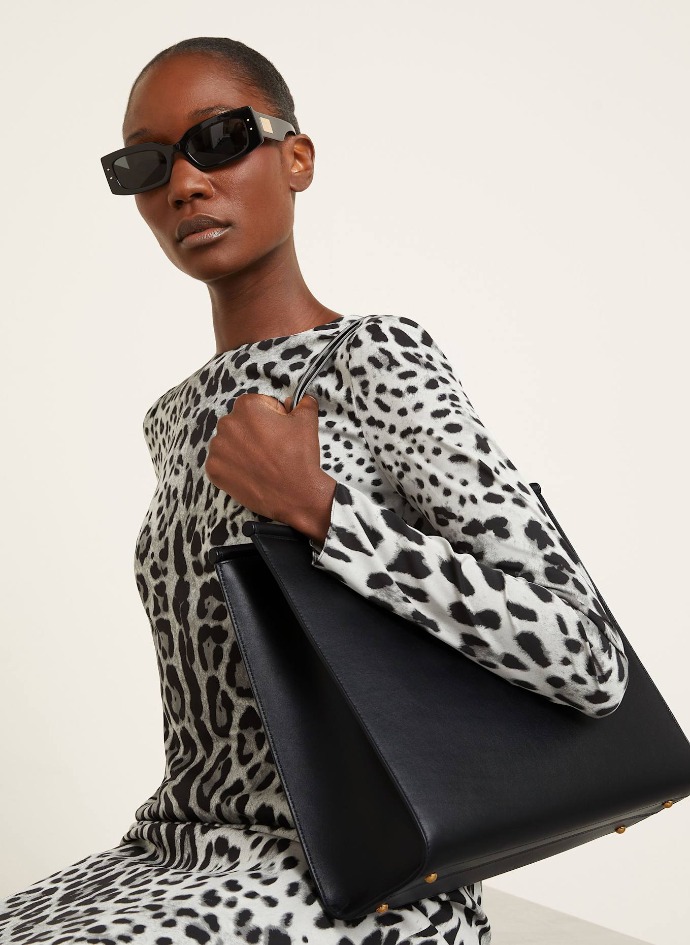 DOLCE & GABBANA Shopper SICILY LARGE: SCHWARZ