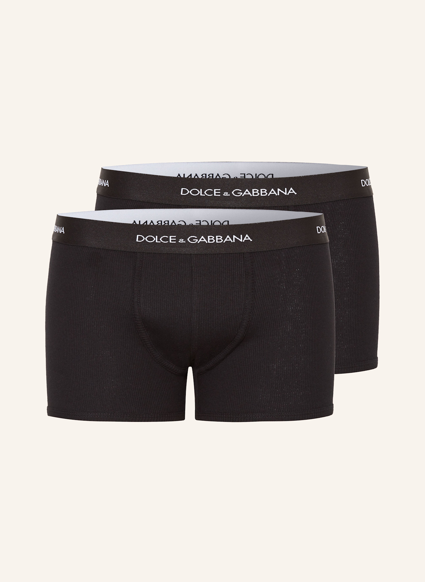 DOLCE & GABBANA Boxerky, 2 kusy v balení: ČERNÁ
