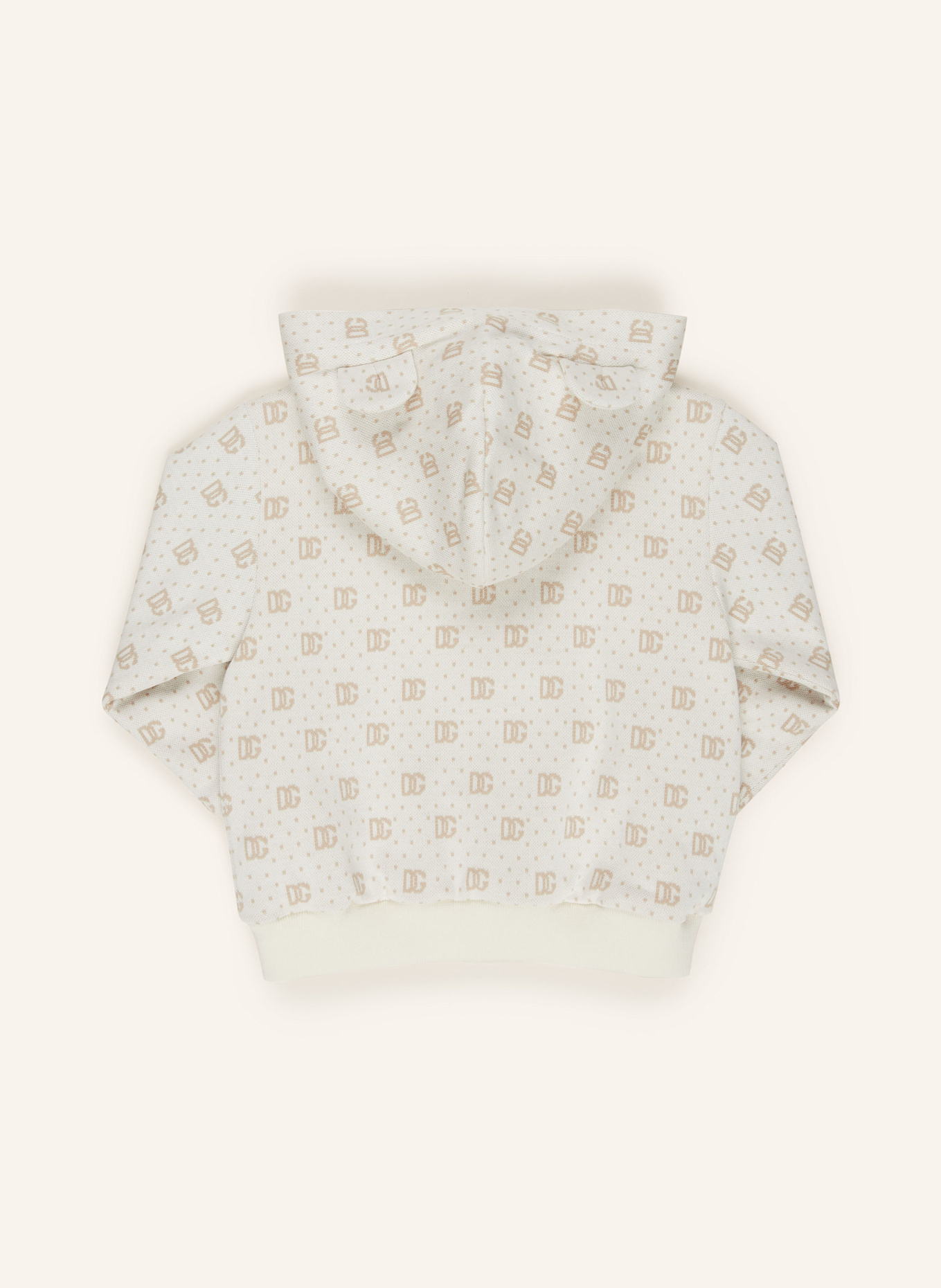 DOLCE & GABBANA Sweatjacke: ECRU/ CREME