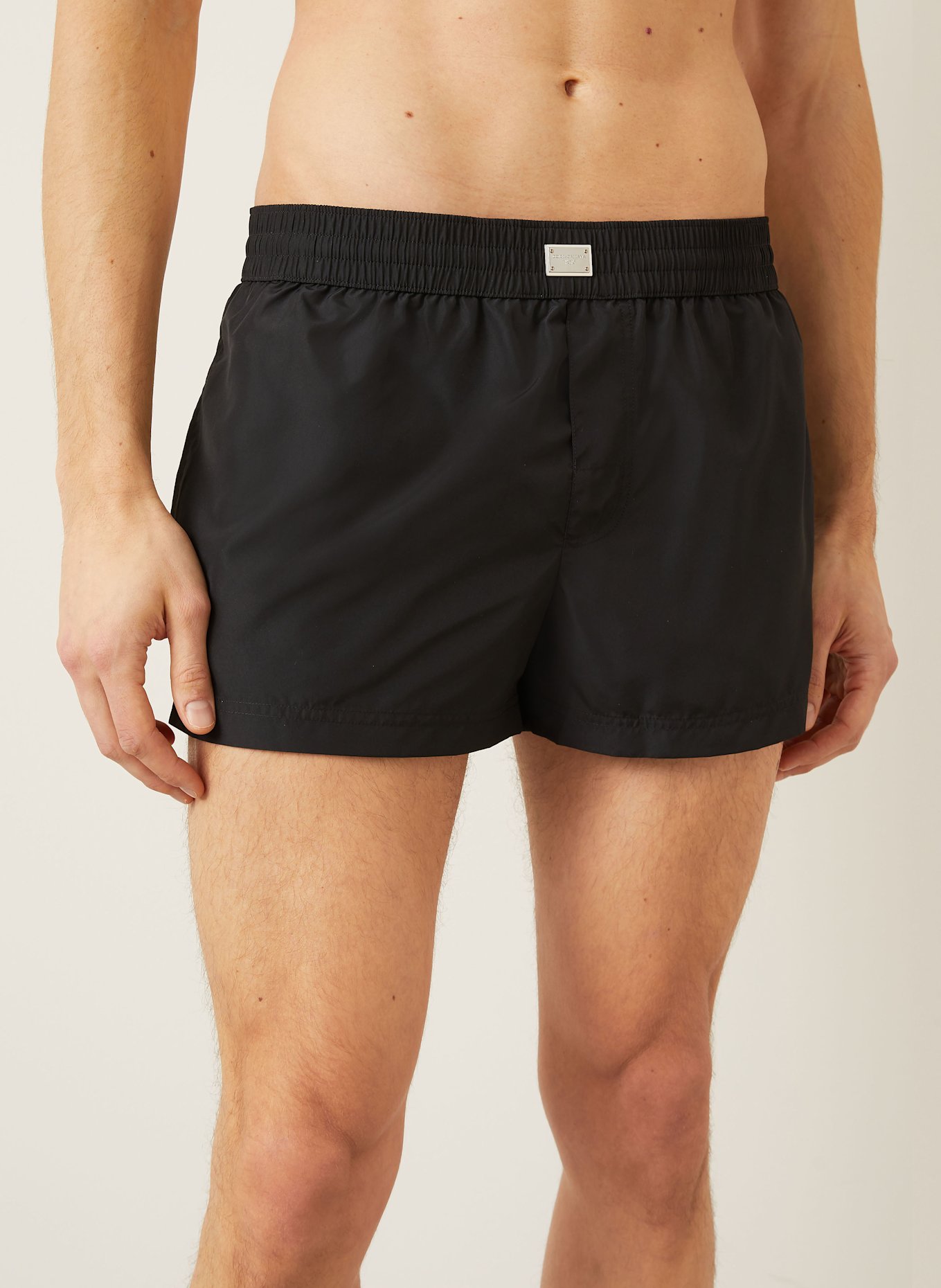DOLCE & GABBANA TELA swim shorts: BLACK