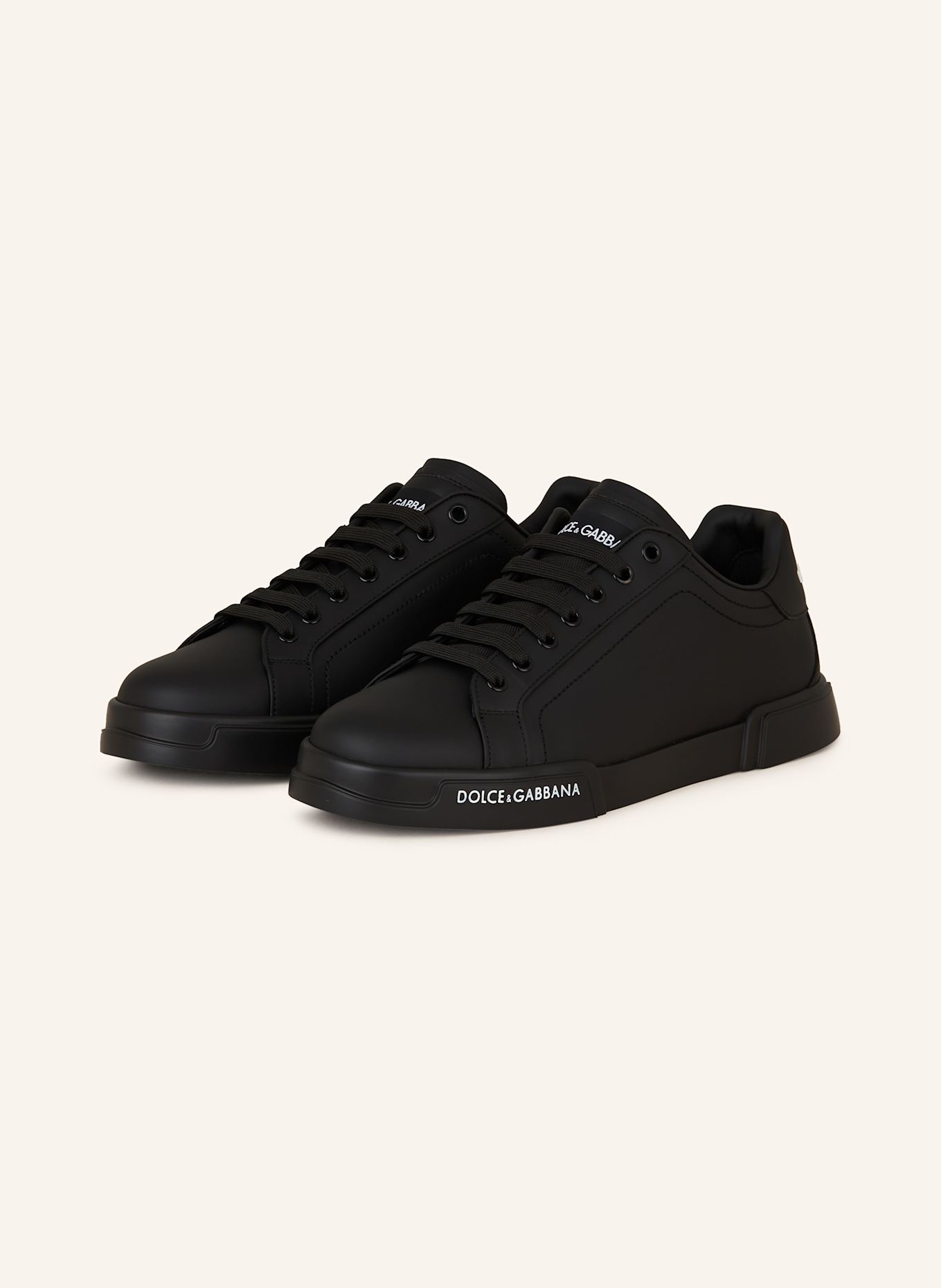 DOLCE & GABBANA Sneakersy PORTOFINO: ČERNÁ