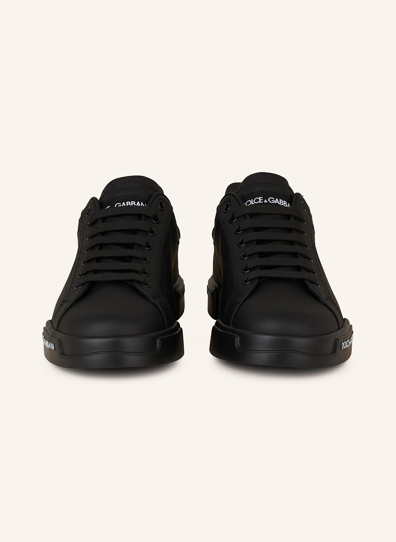 DOLCE & GABBANA Sneakersy PORTOFINO: ČERNÁ