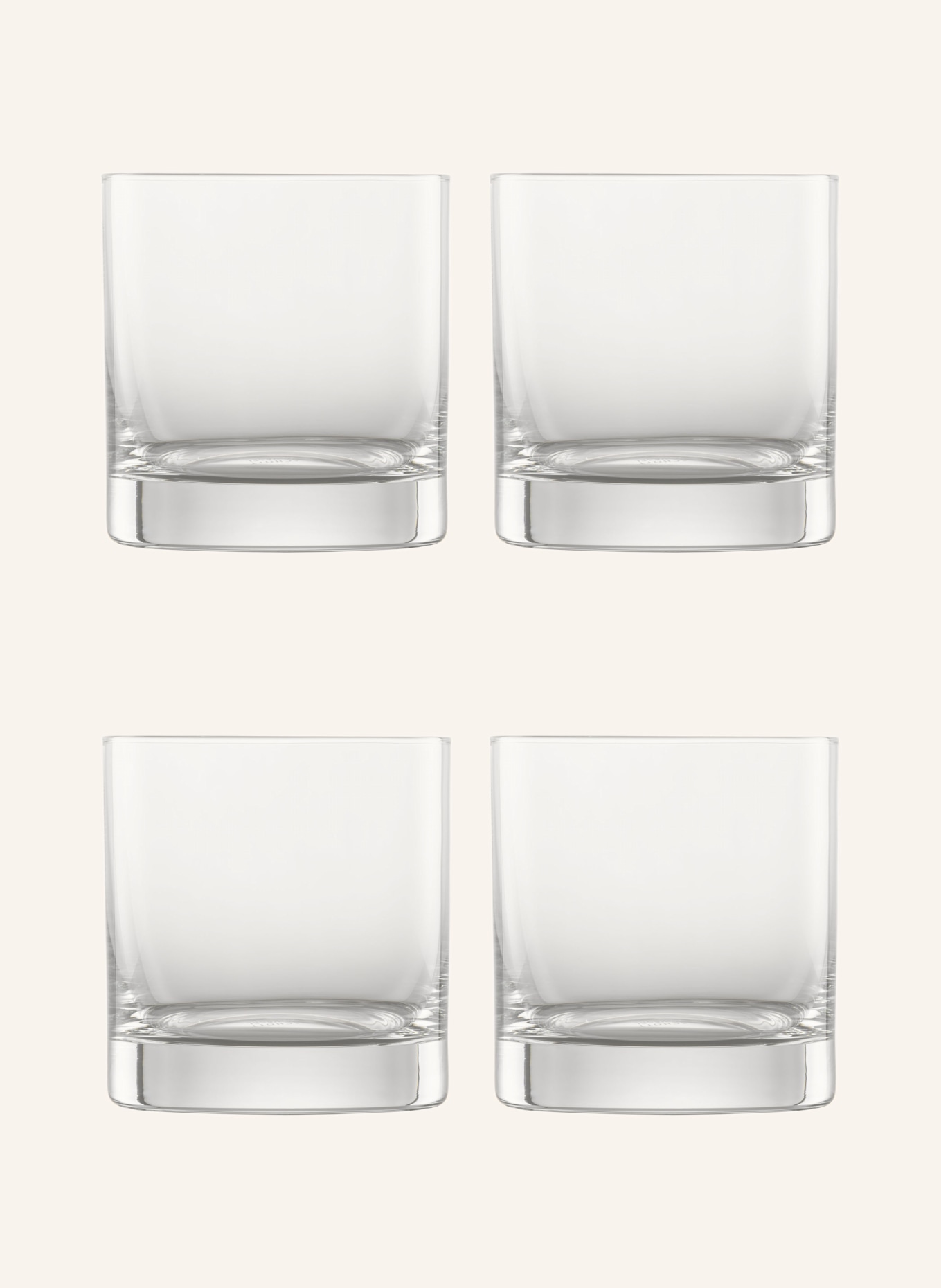 ZWIESEL GLAS 4-er Set Whiskygläser TAVORO: WEISS