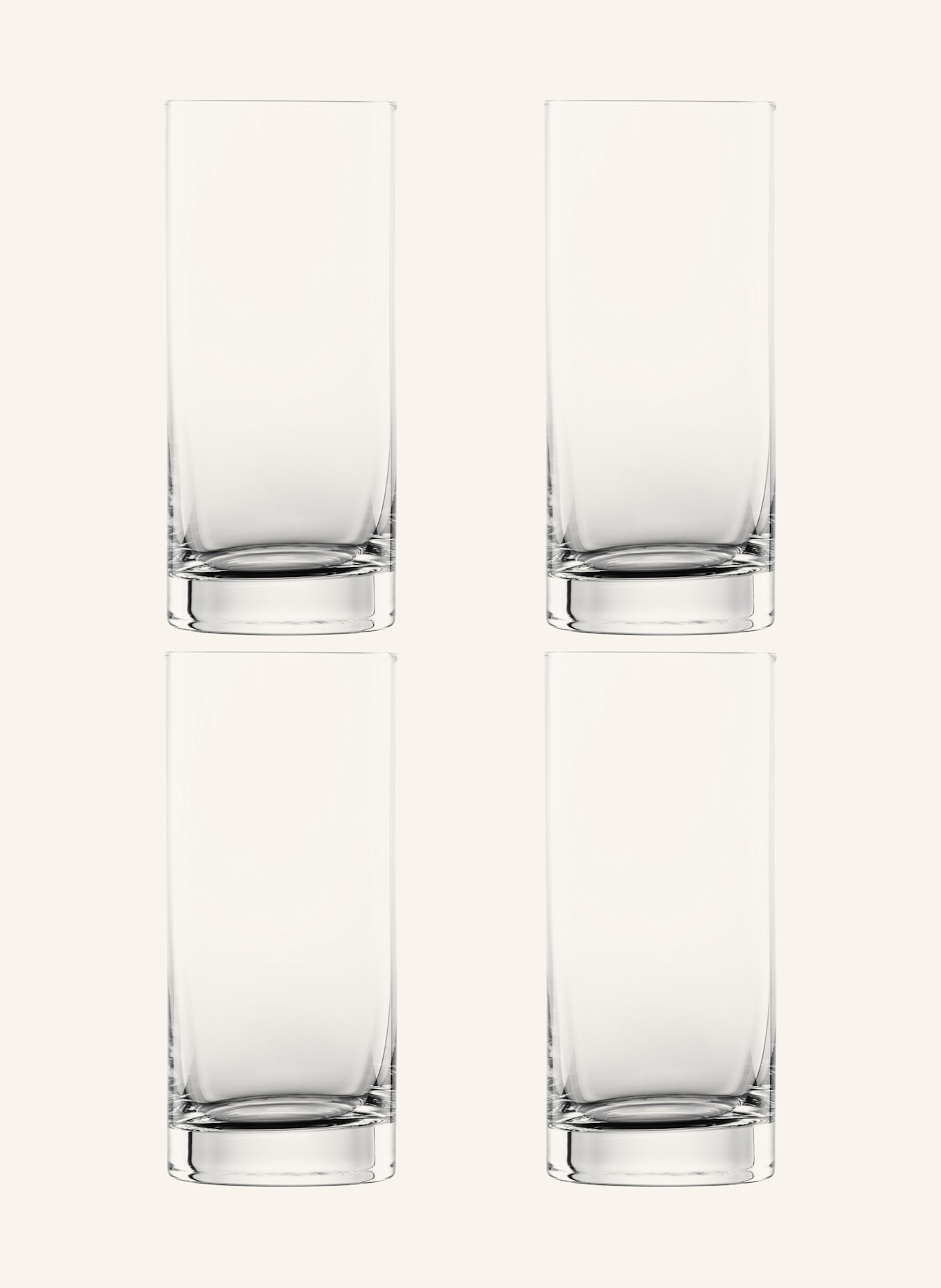 ZWIESEL GLAS 4er-Set Longdrinkgläser TAVORO: WEISS