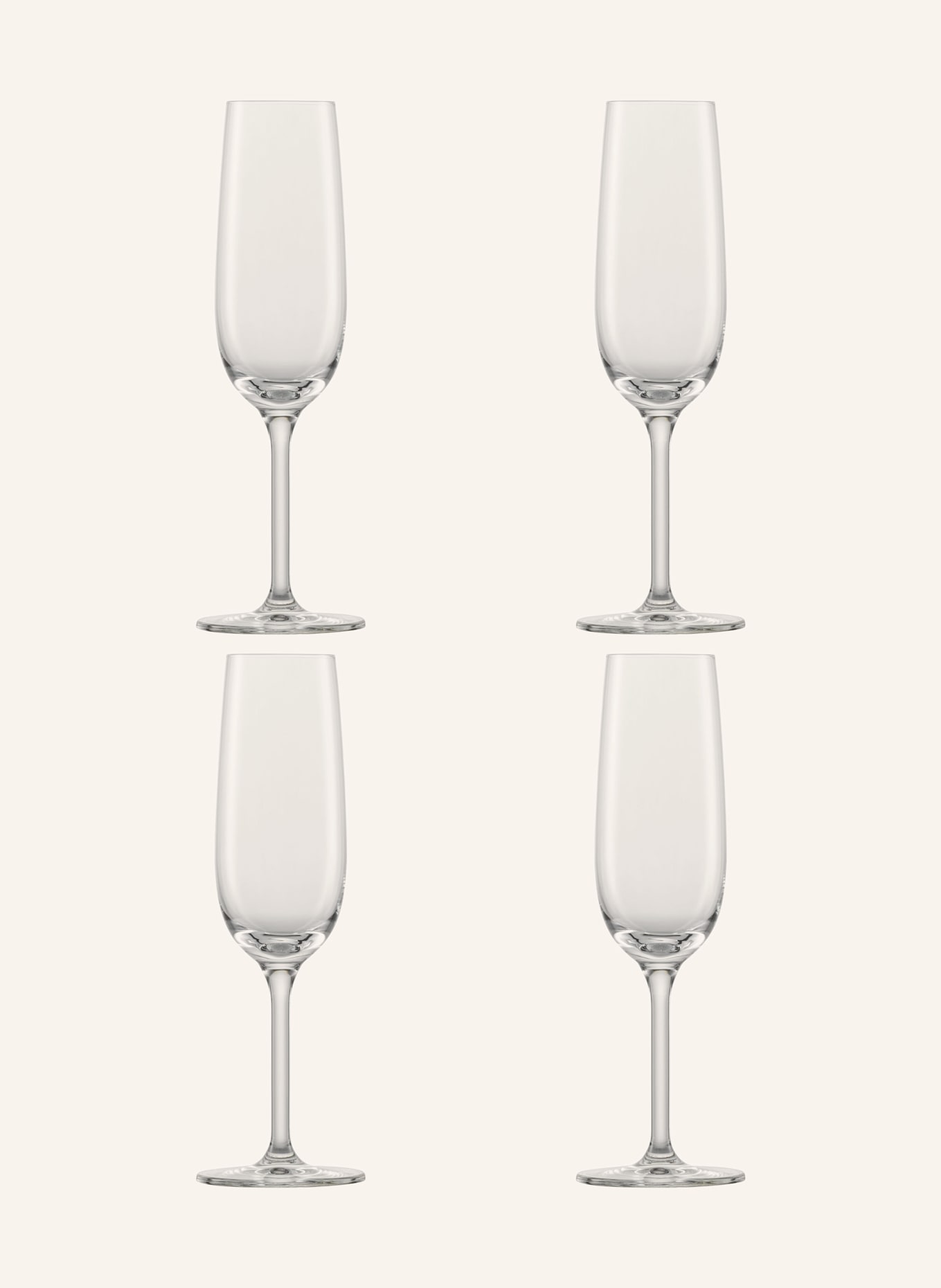 SCHOTT ZWIESEL 4er-Set Sektgläser FOR YOU: WEISS