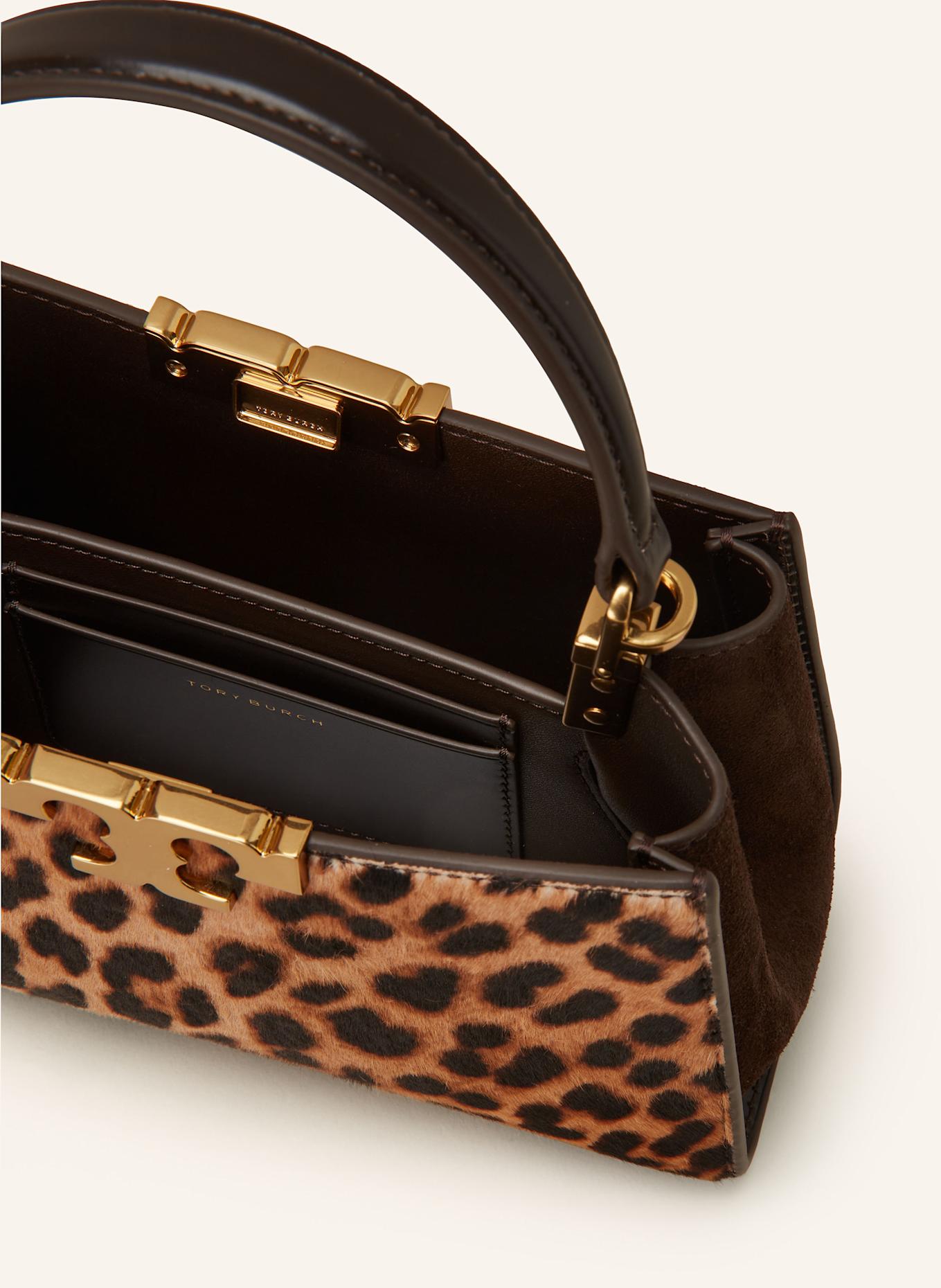 TORY BURCH Handbag ELEANOR in light orange brown black