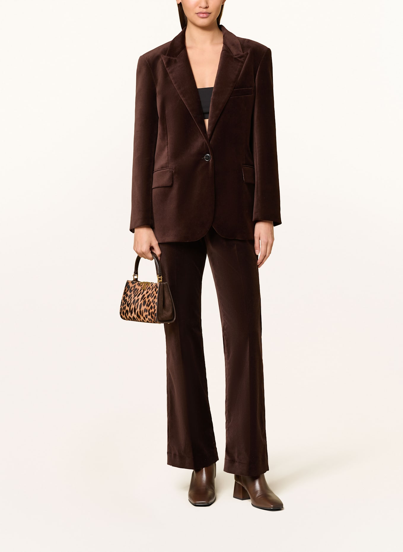 TORY BURCH Handbag ELEANOR: LIGHT ORANGE / BROWN / BLACK